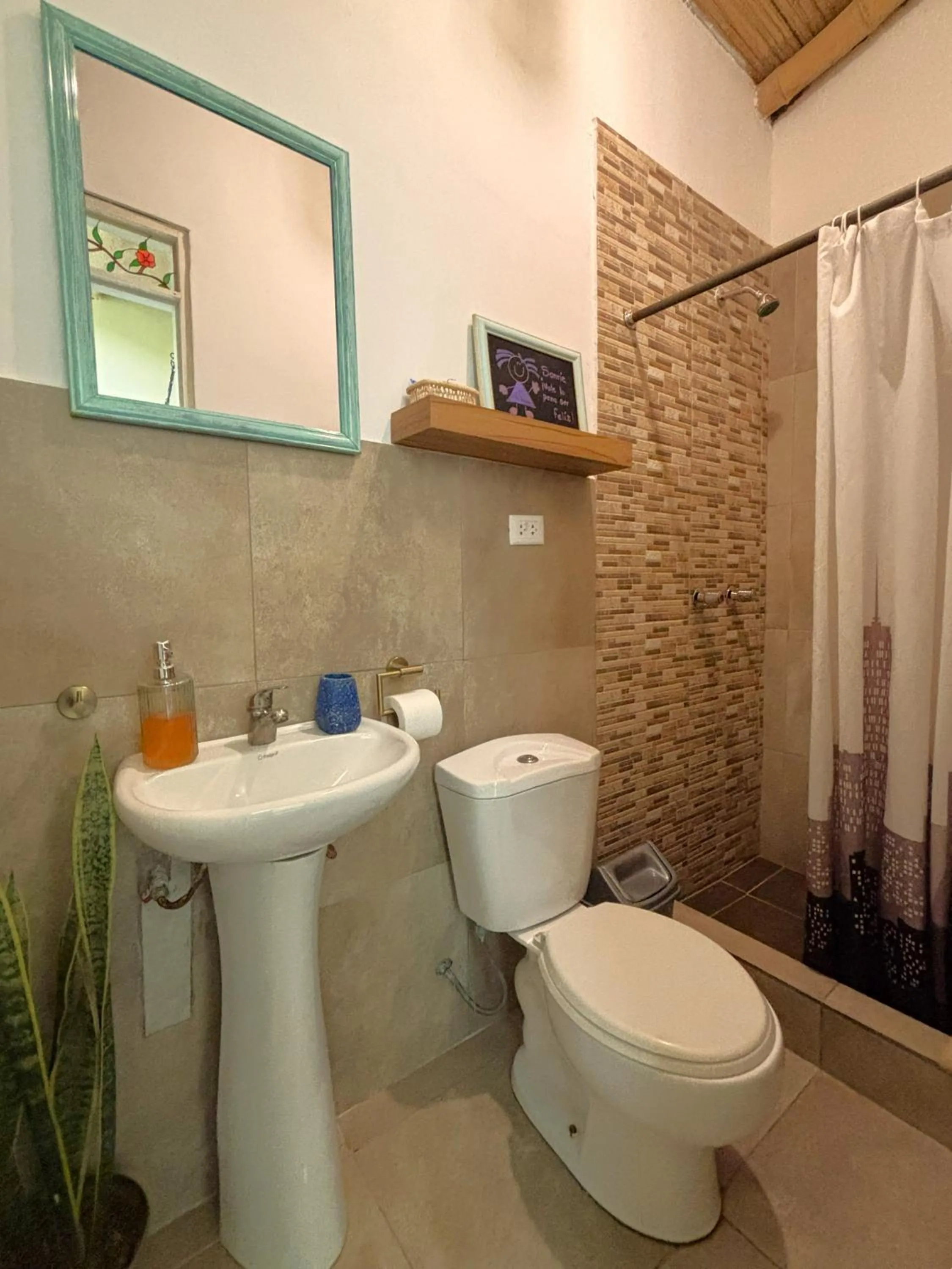 Shower in Serenity Lodge