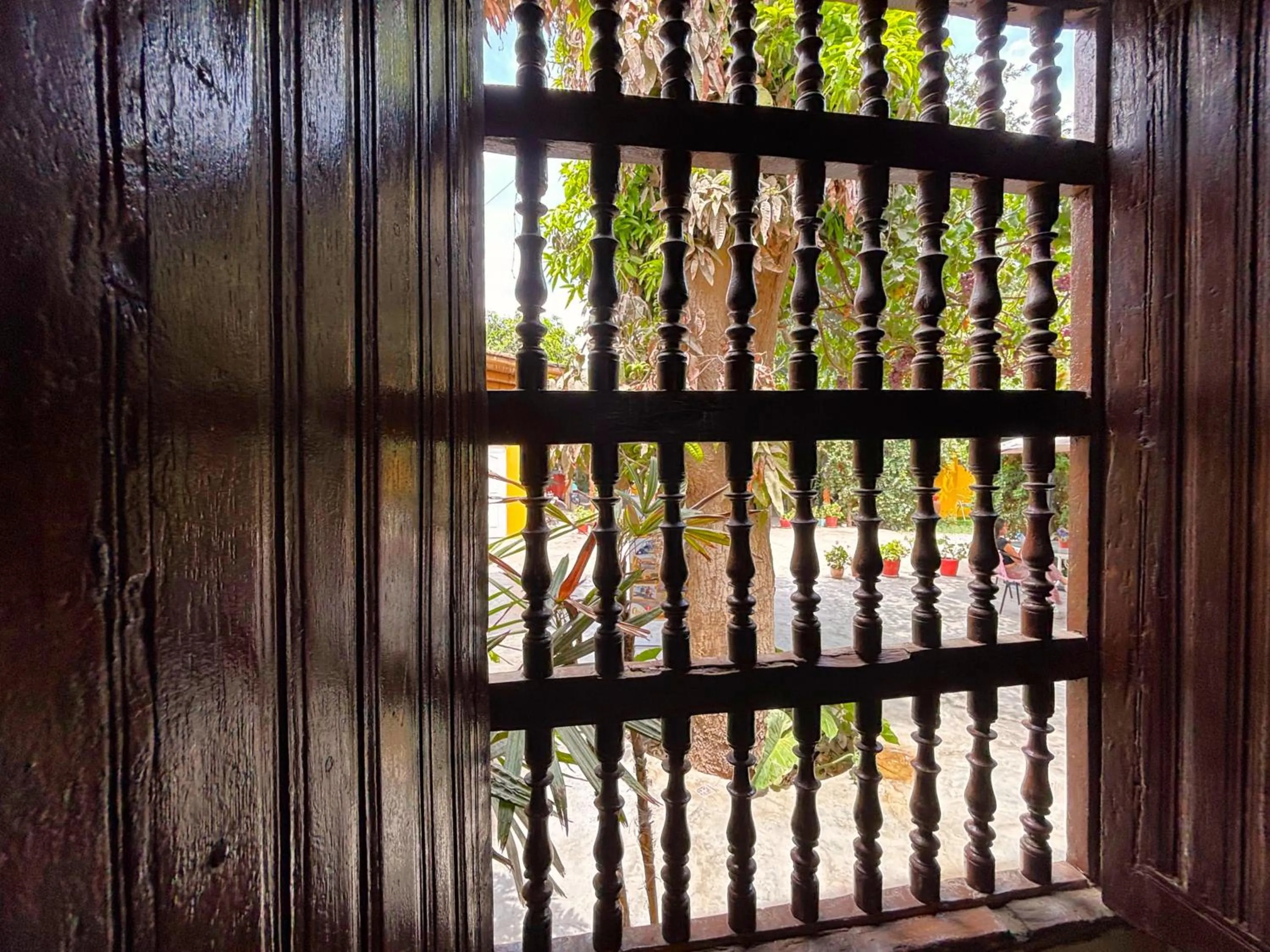 Inner courtyard view in Serenity Lodge