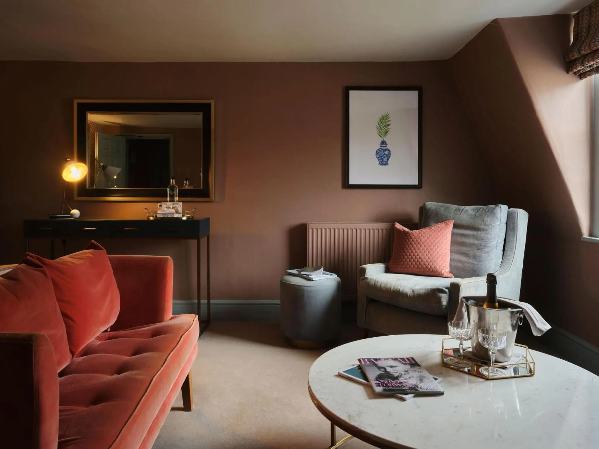 Seating area in The Queensberry Hotel