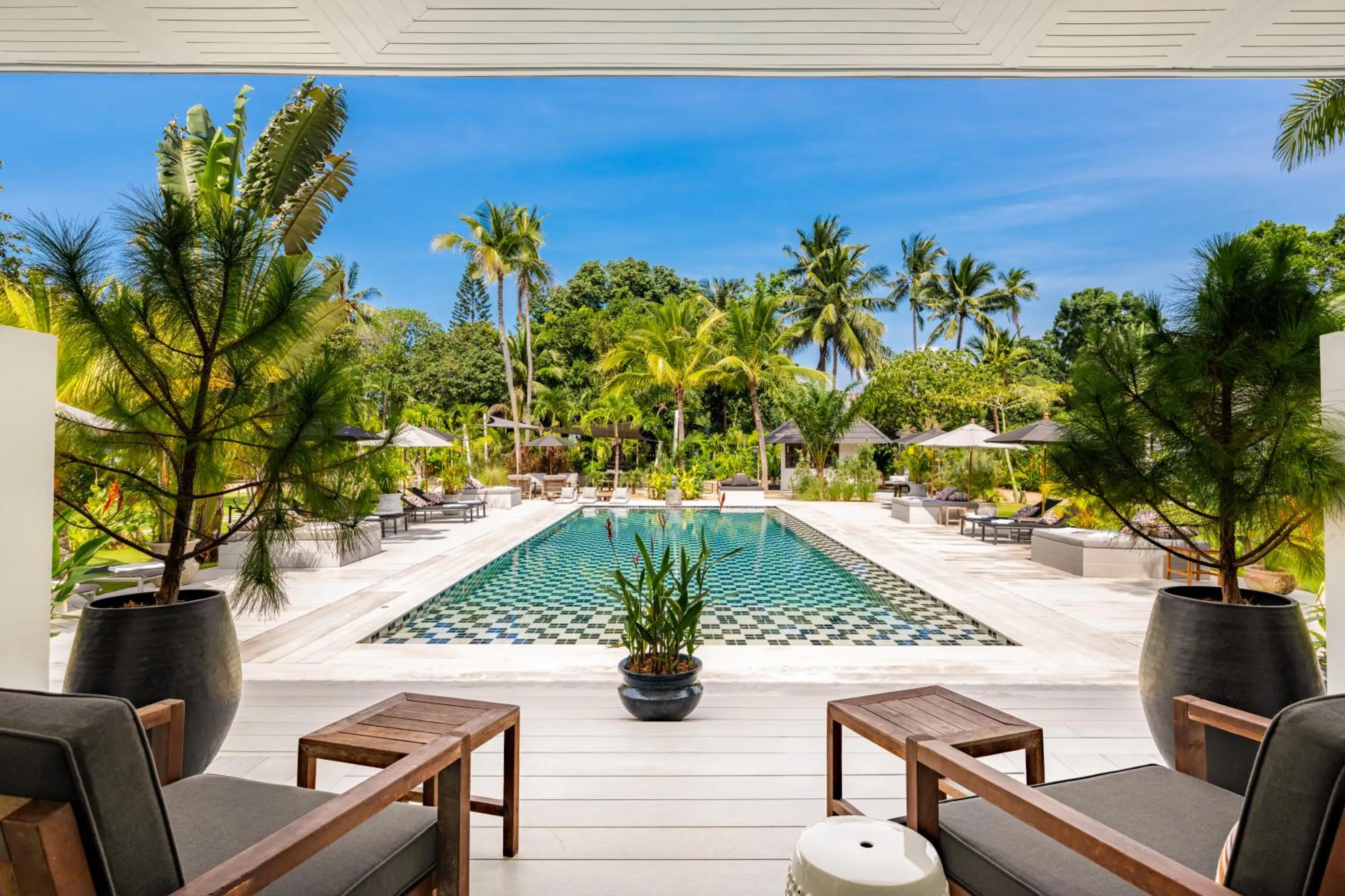 Pool view in Moorea Boutique Resort Samui