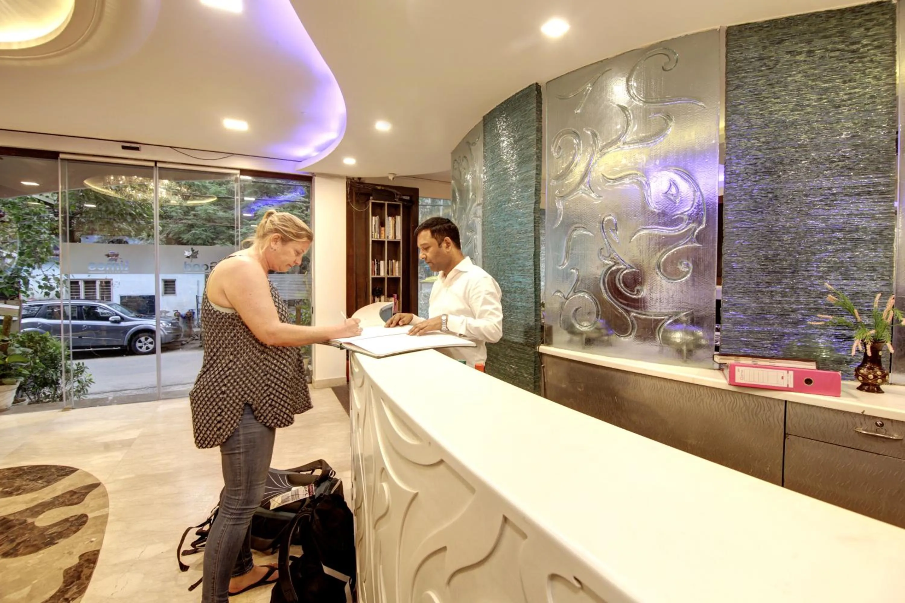Lobby or reception in Hotel Good Times - Karol Bagh Metro Station