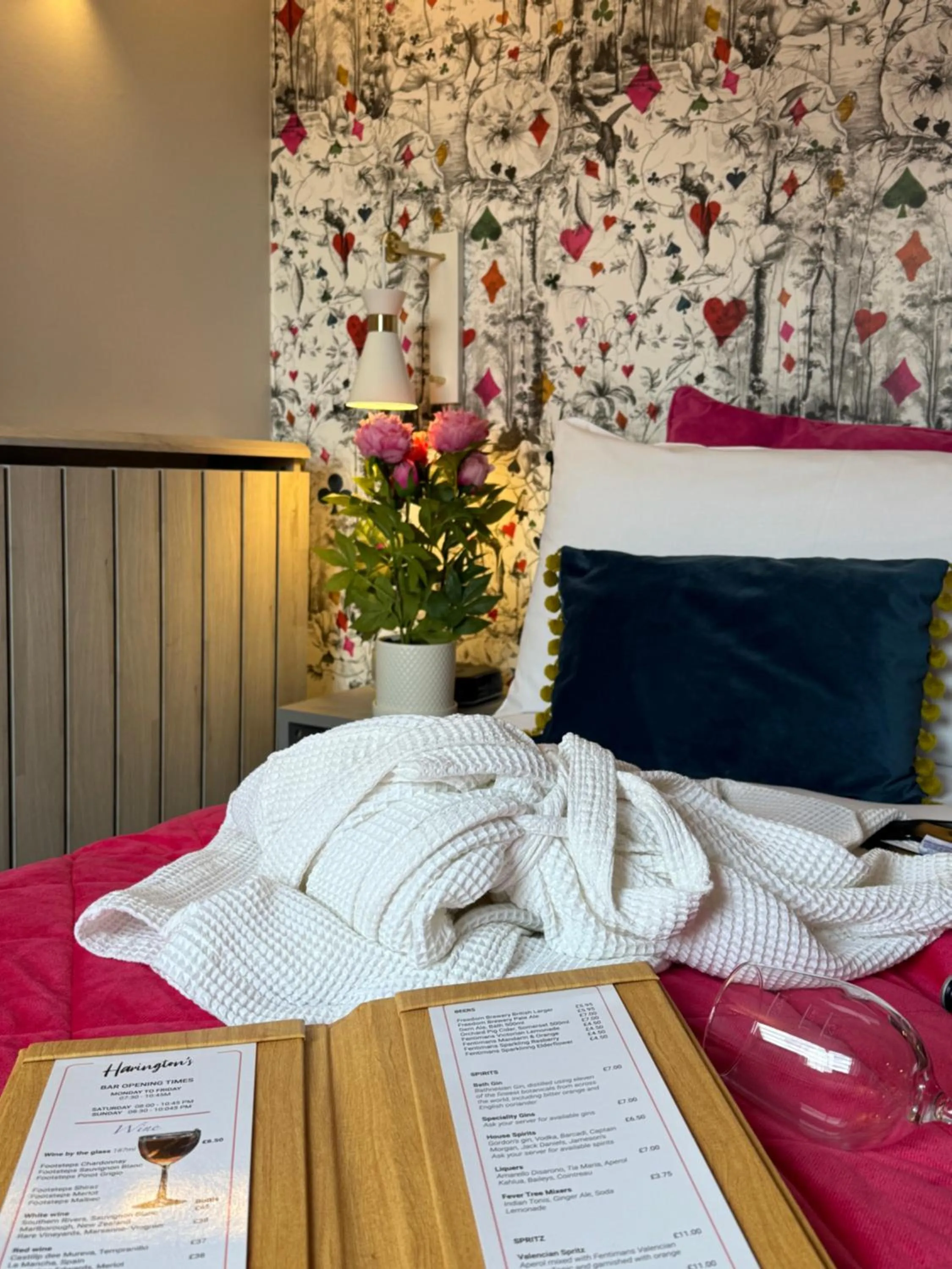 Bed in Harington's Boutique Hotel