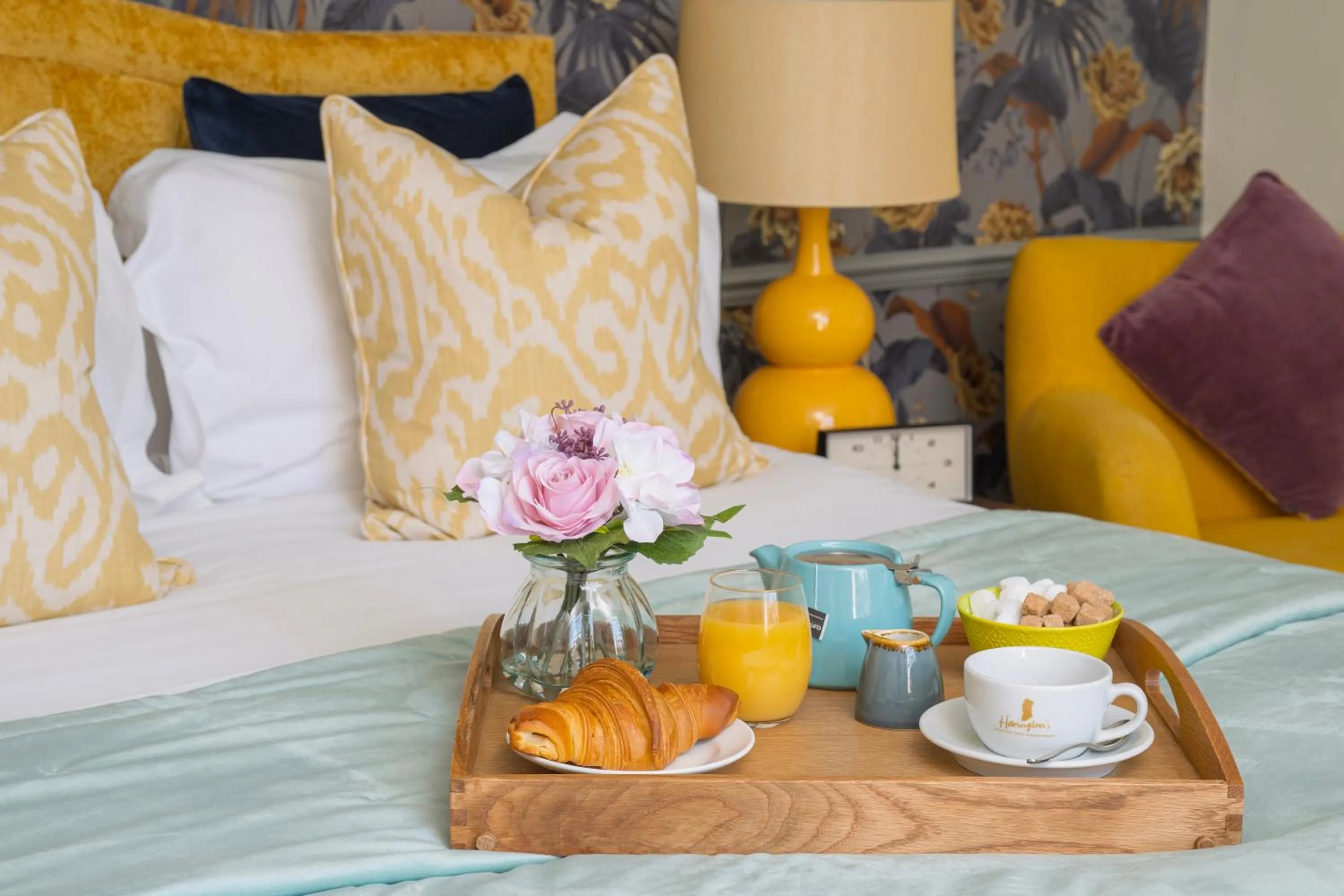 Bed in Harington's Boutique Hotel