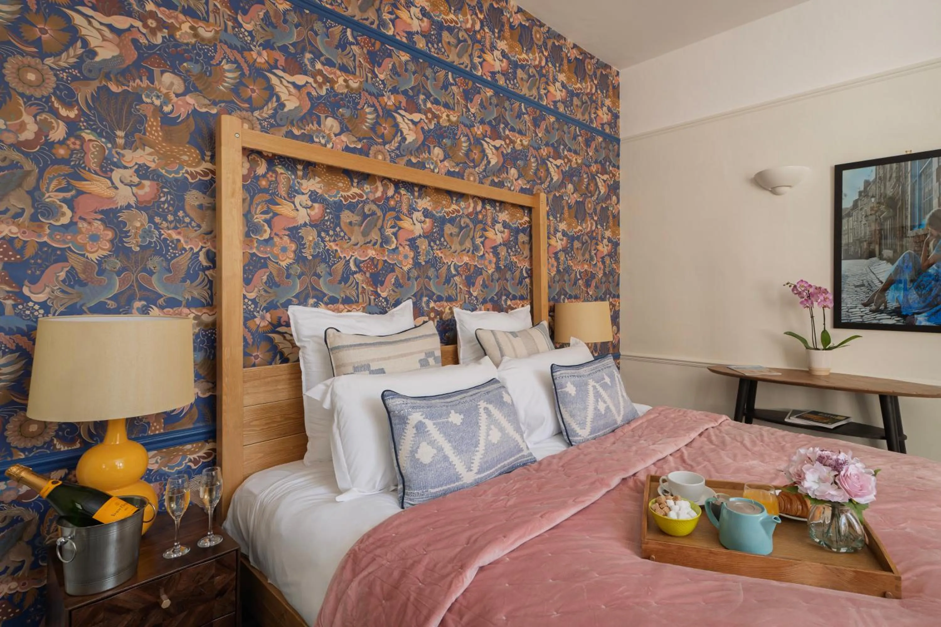 Bed in Harington's Boutique Hotel