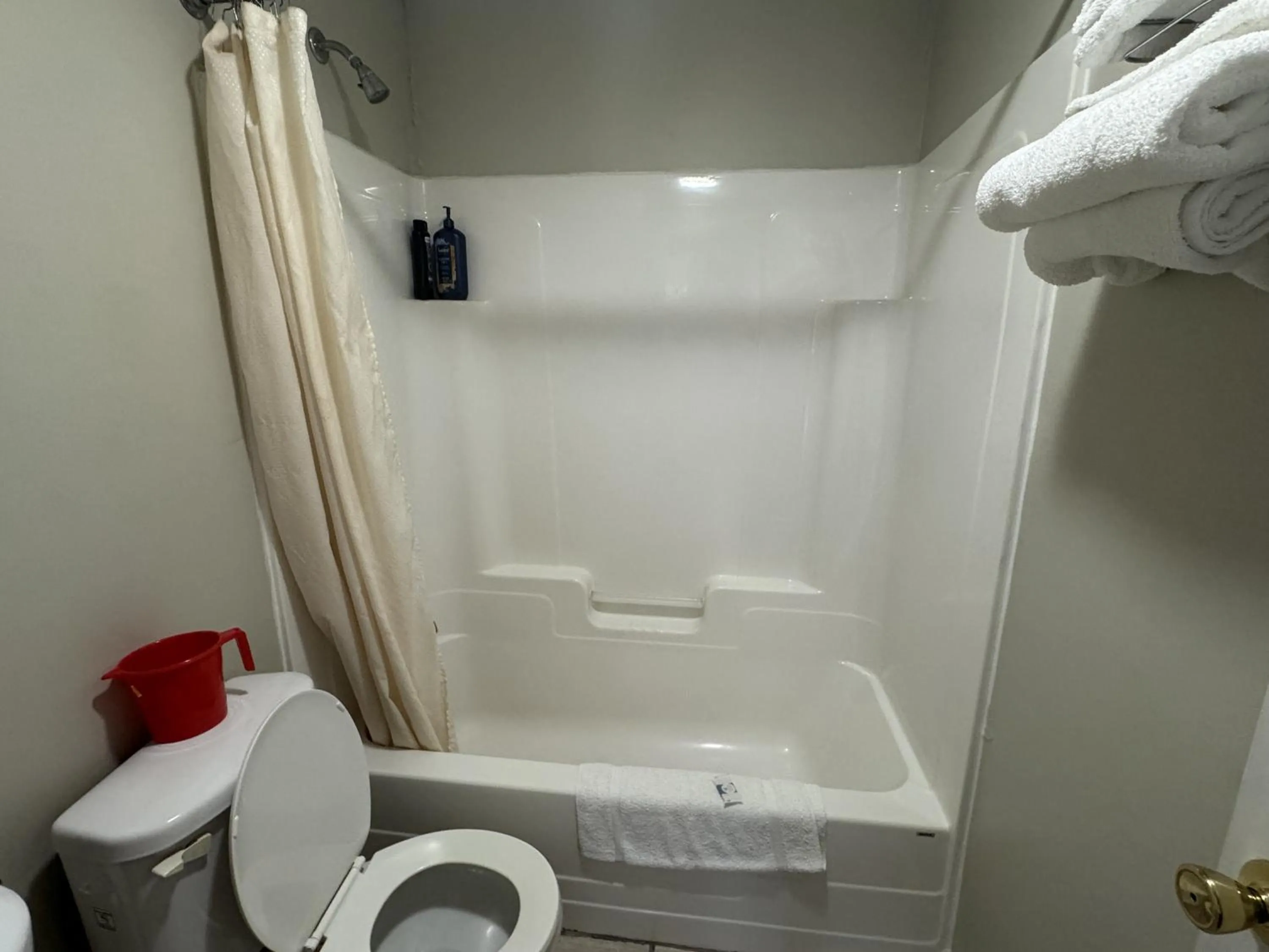 Shower in Economy Inn