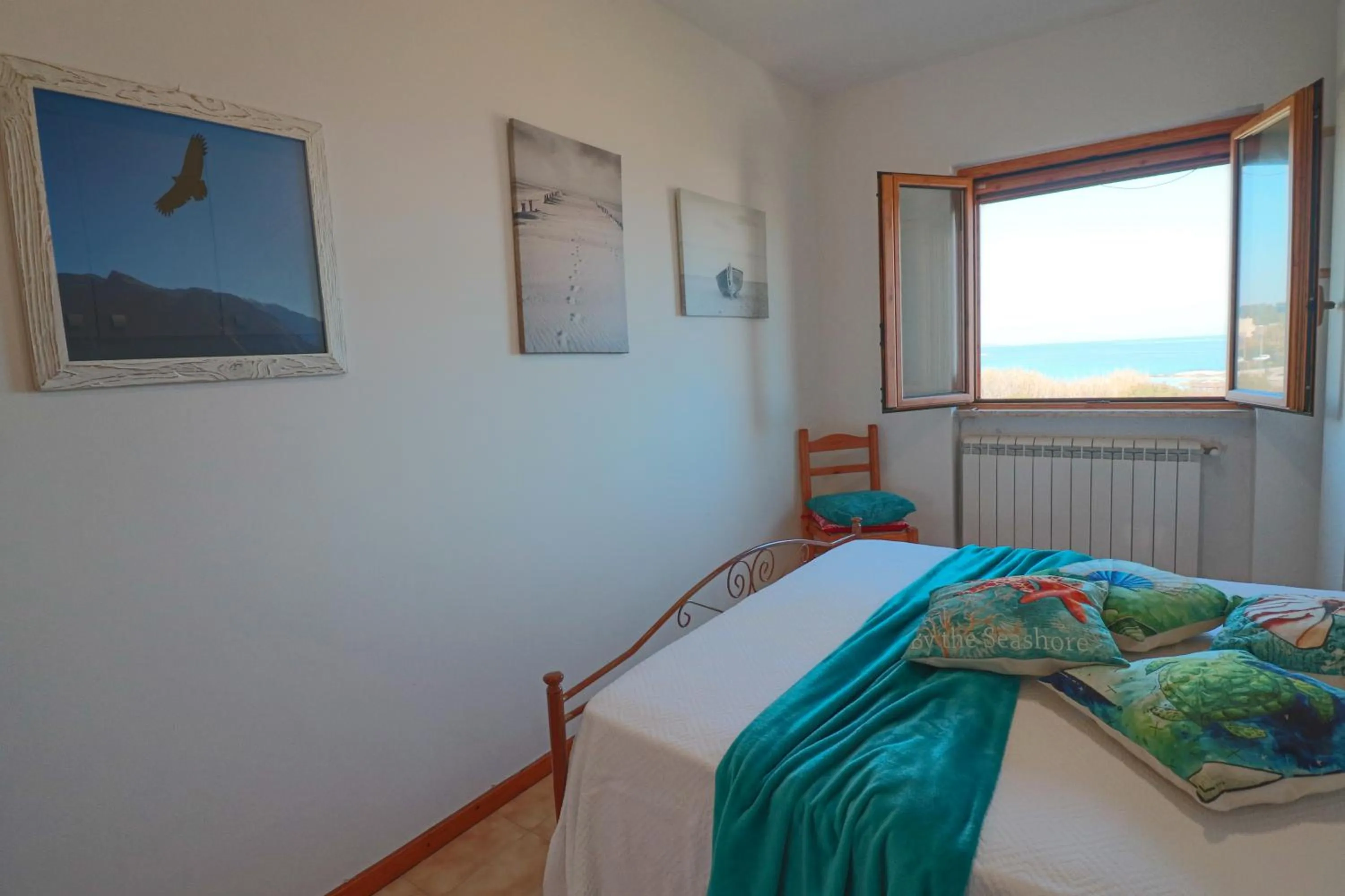 Bed in Sea view house in Otranto 4 places