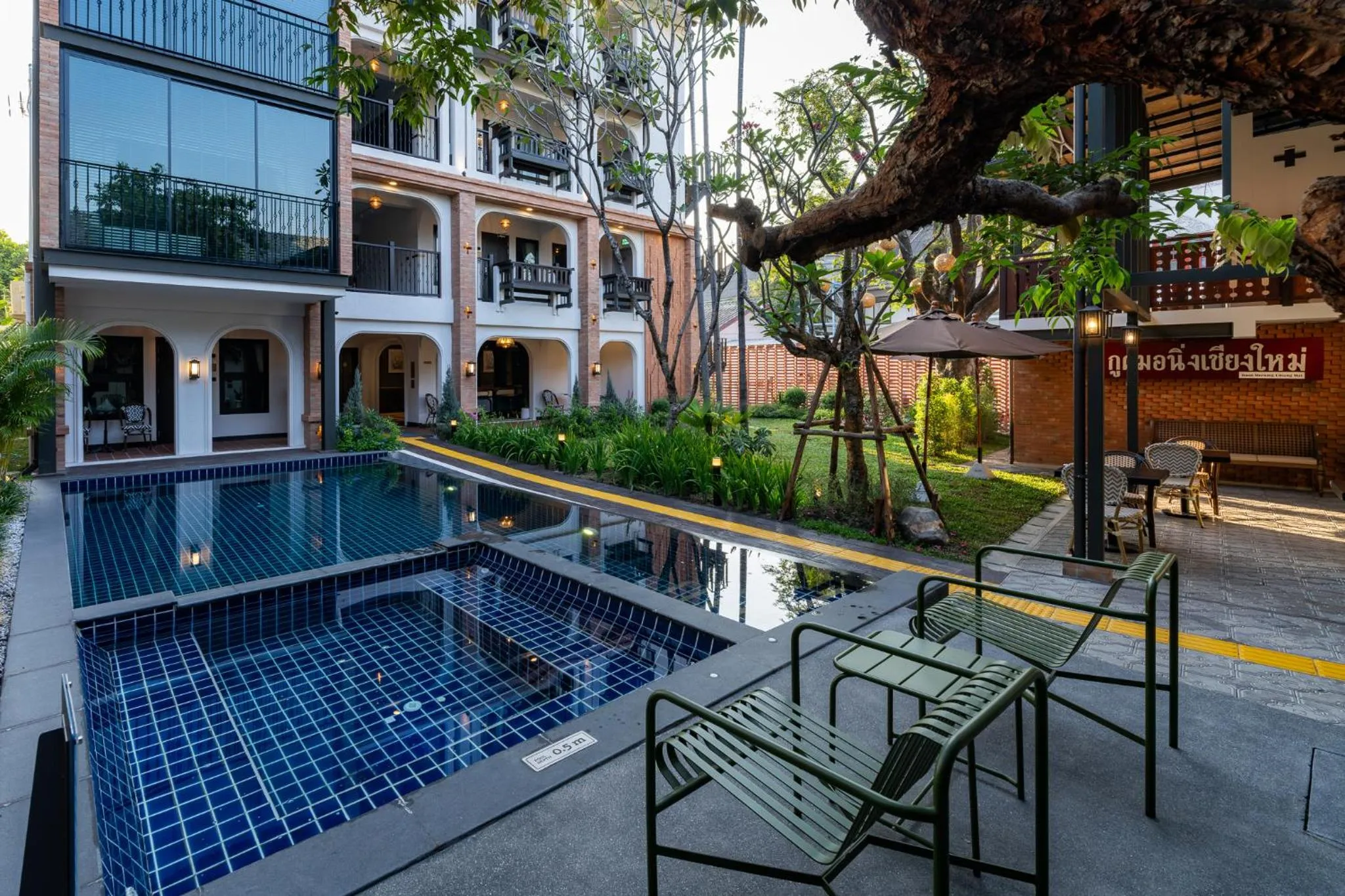 Pool view in Shamrock Chiangmai Hotel-Adult Only