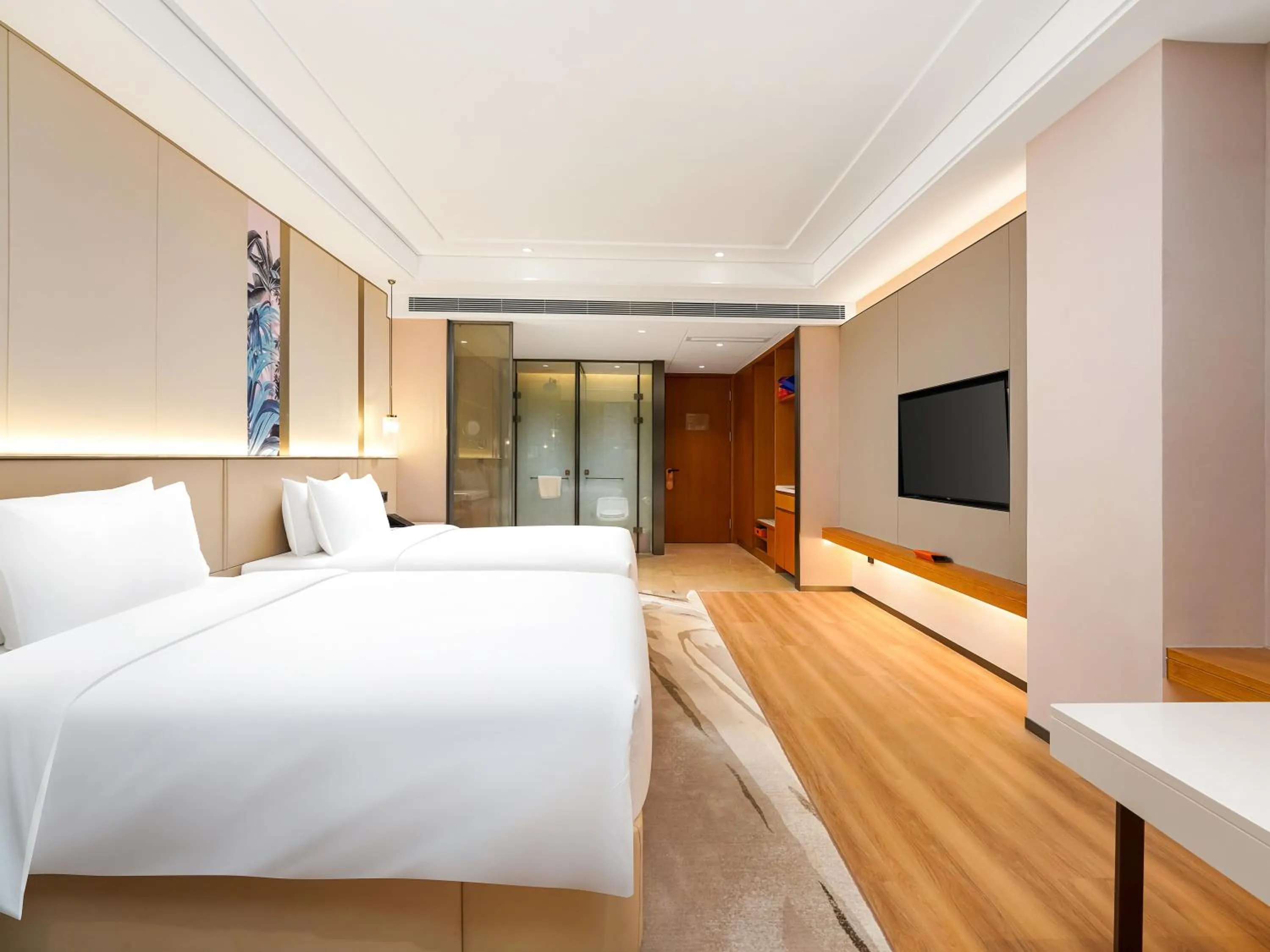 Bed in Howard Johnson by Wyndham Huaqiao Plaza Xinyu