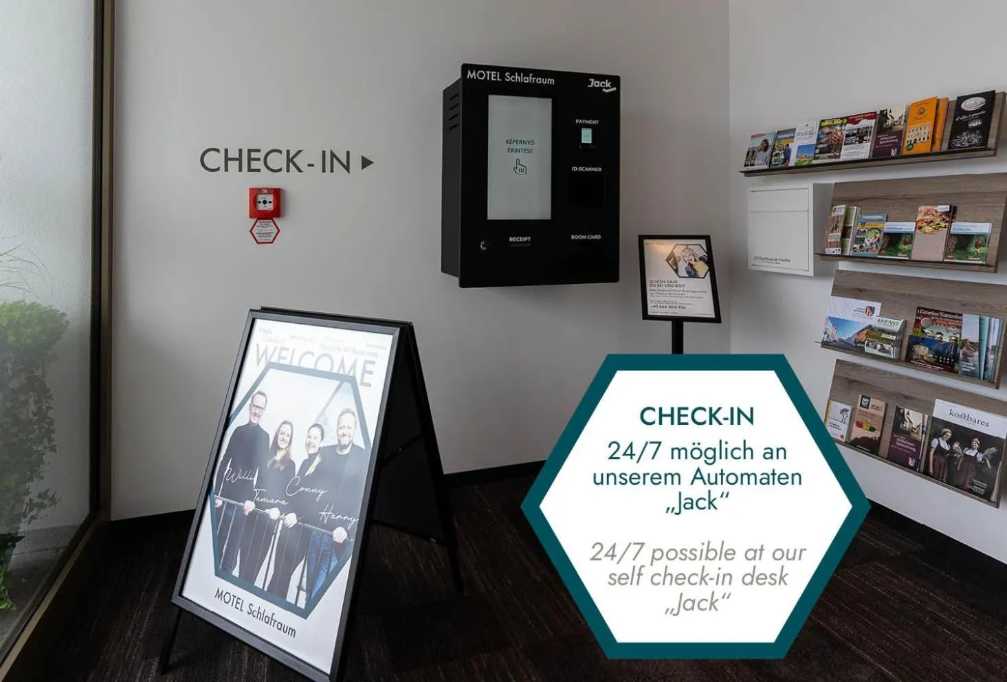 Motel Schlafraum Weng-Dein smartes Hotel-contactless check-In