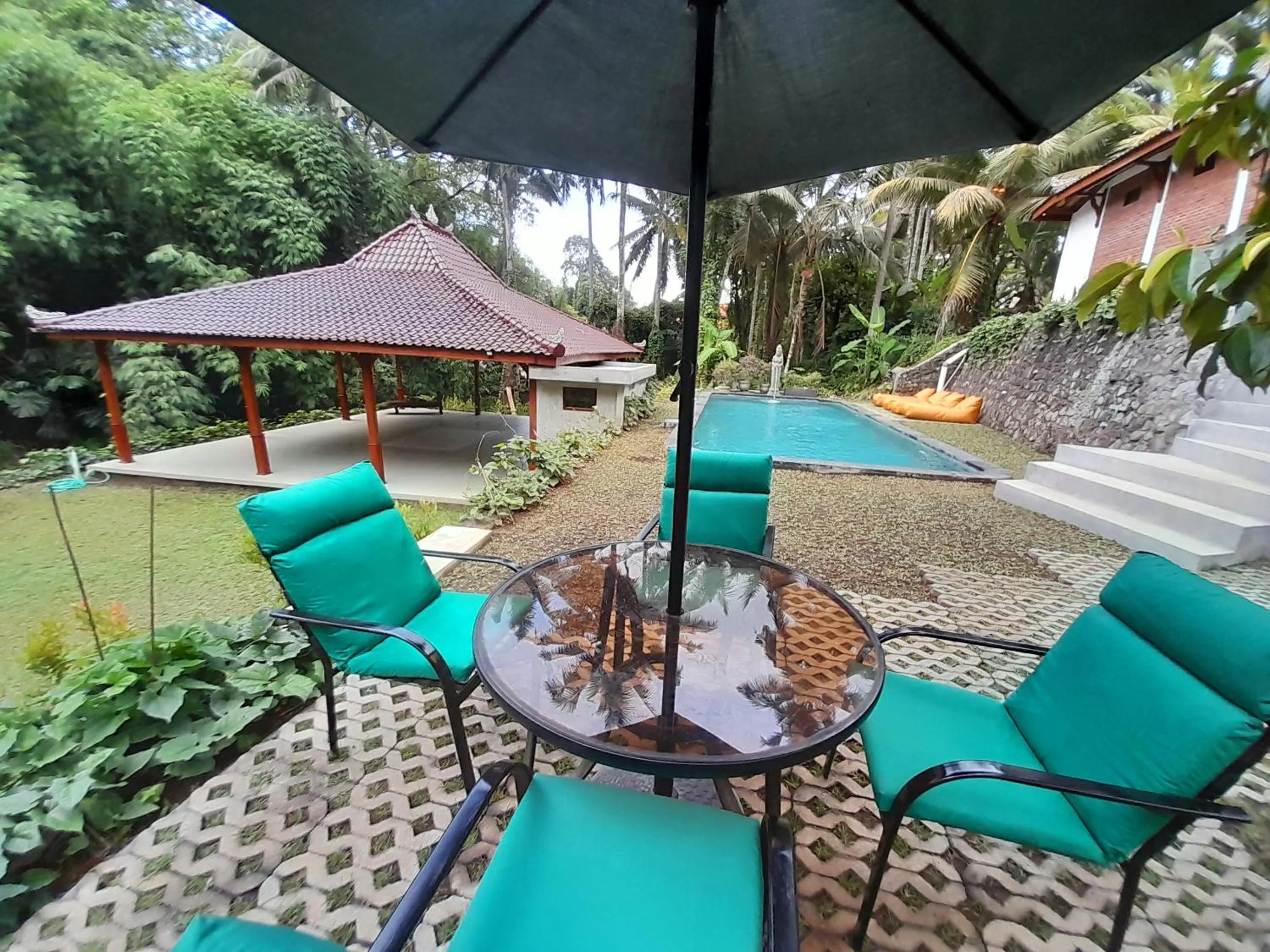 Garden view in As I Am Ubud Retreat