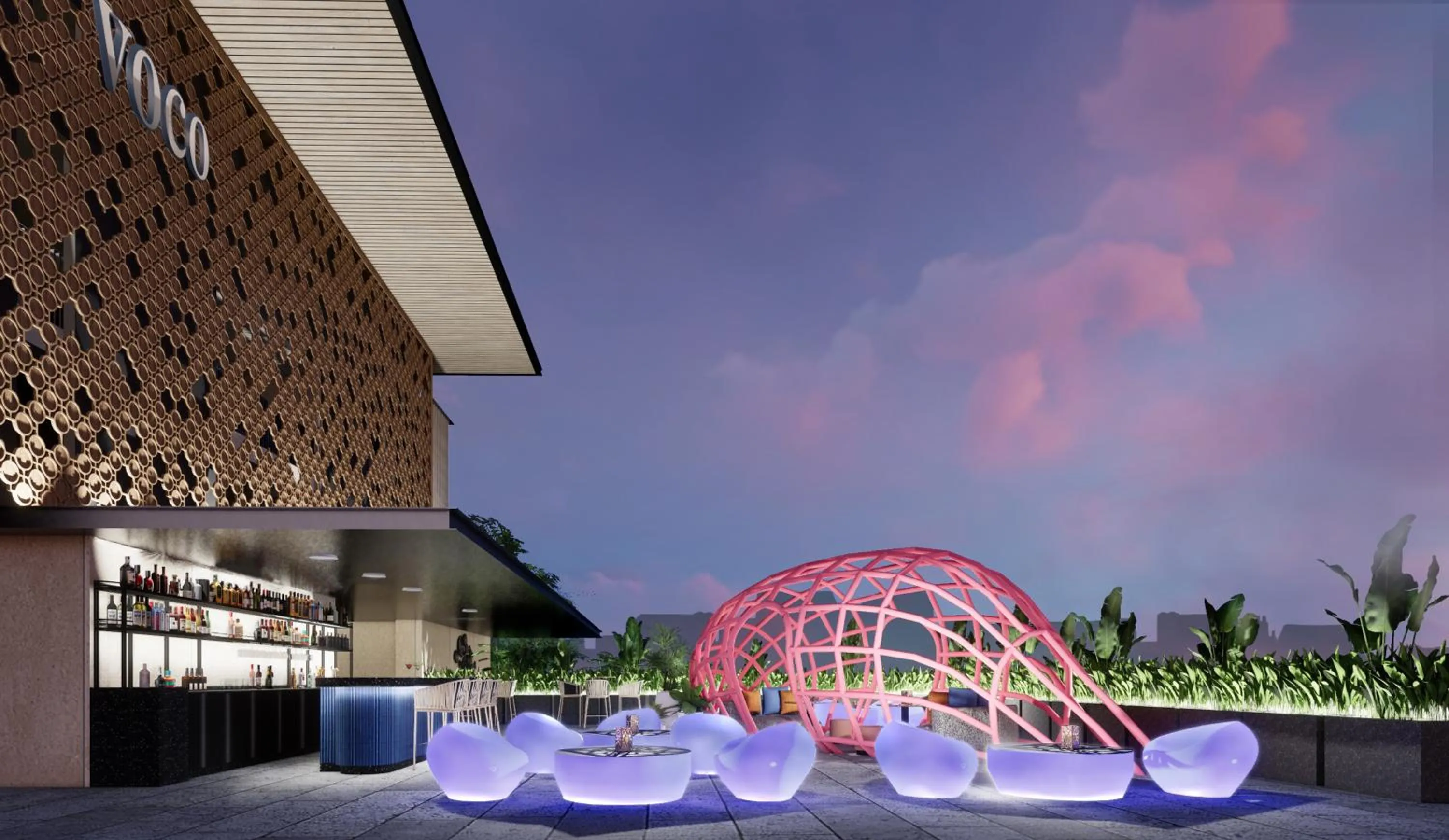 Lounge or bar in voco Bali Seminyak by IHG