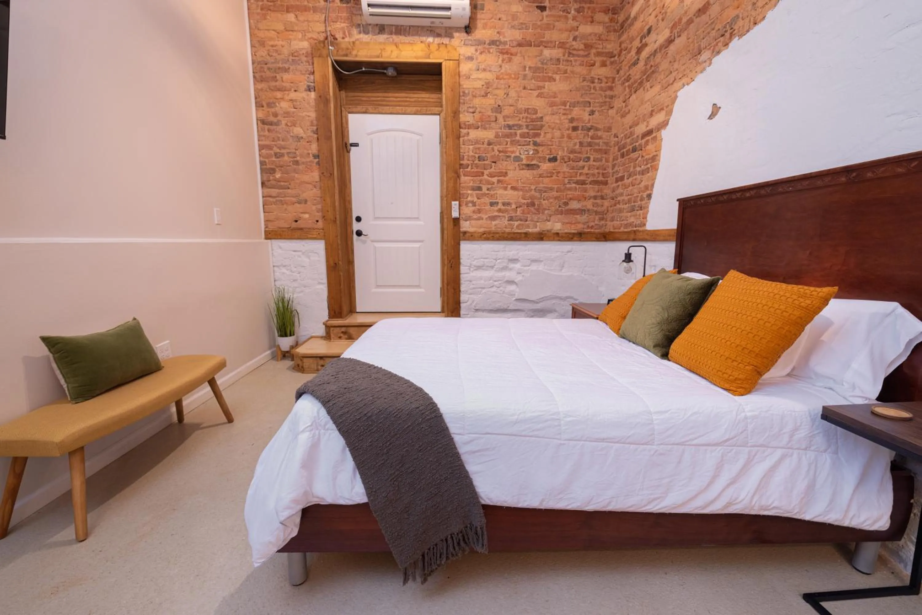 Bed in Hartwell Suites