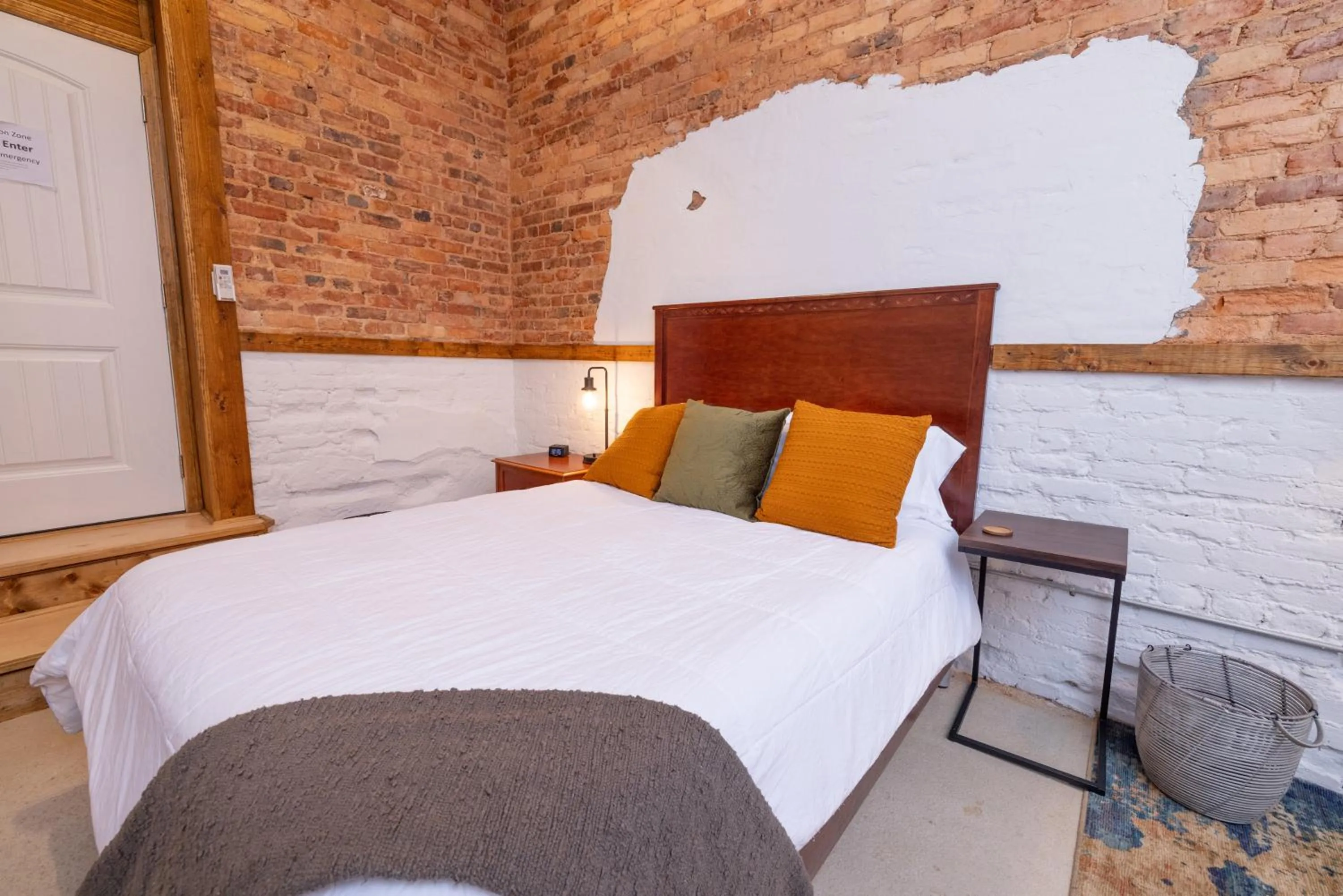 Bed in Hartwell Suites