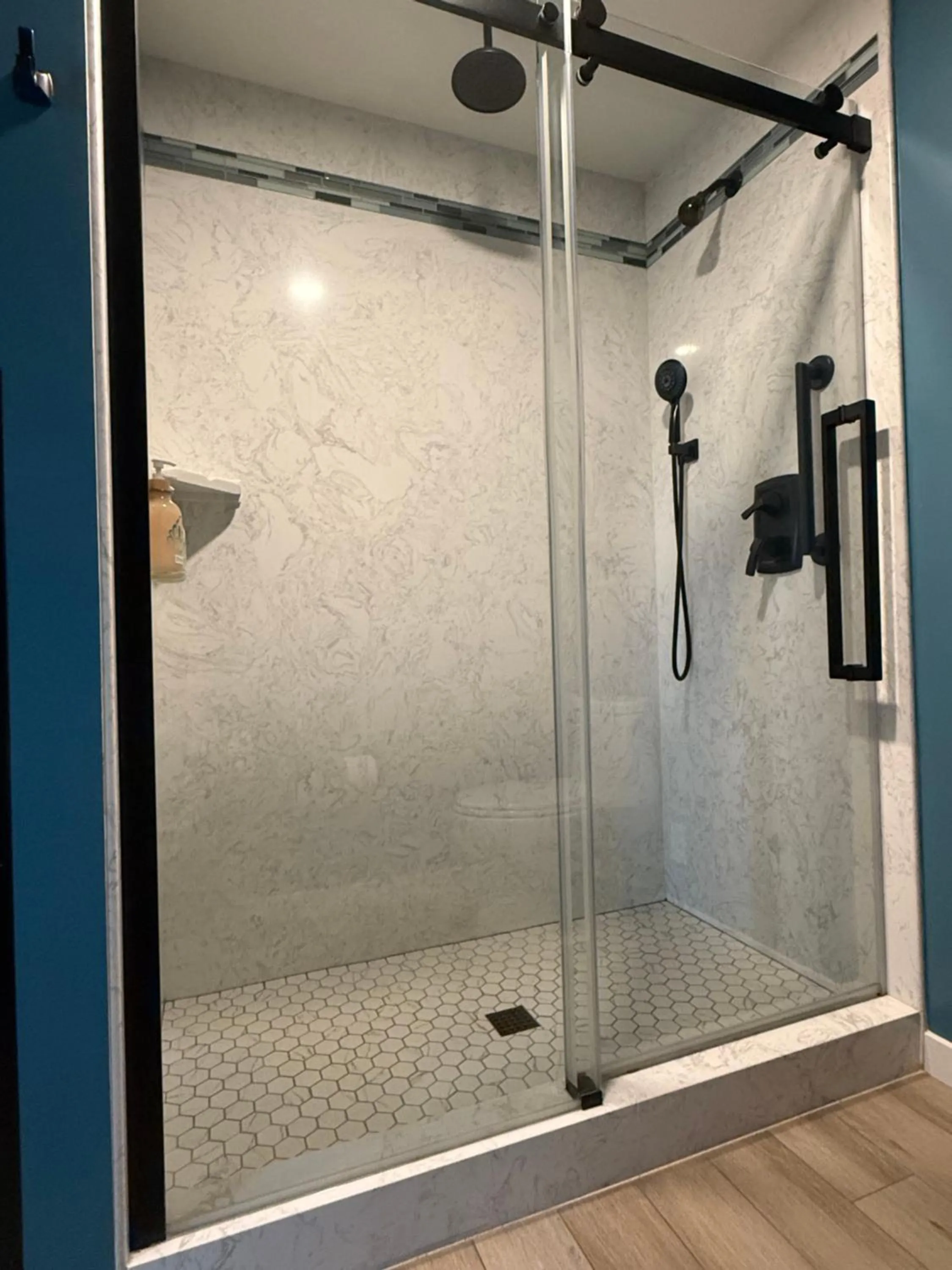 Shower in HarborWalk Inn
