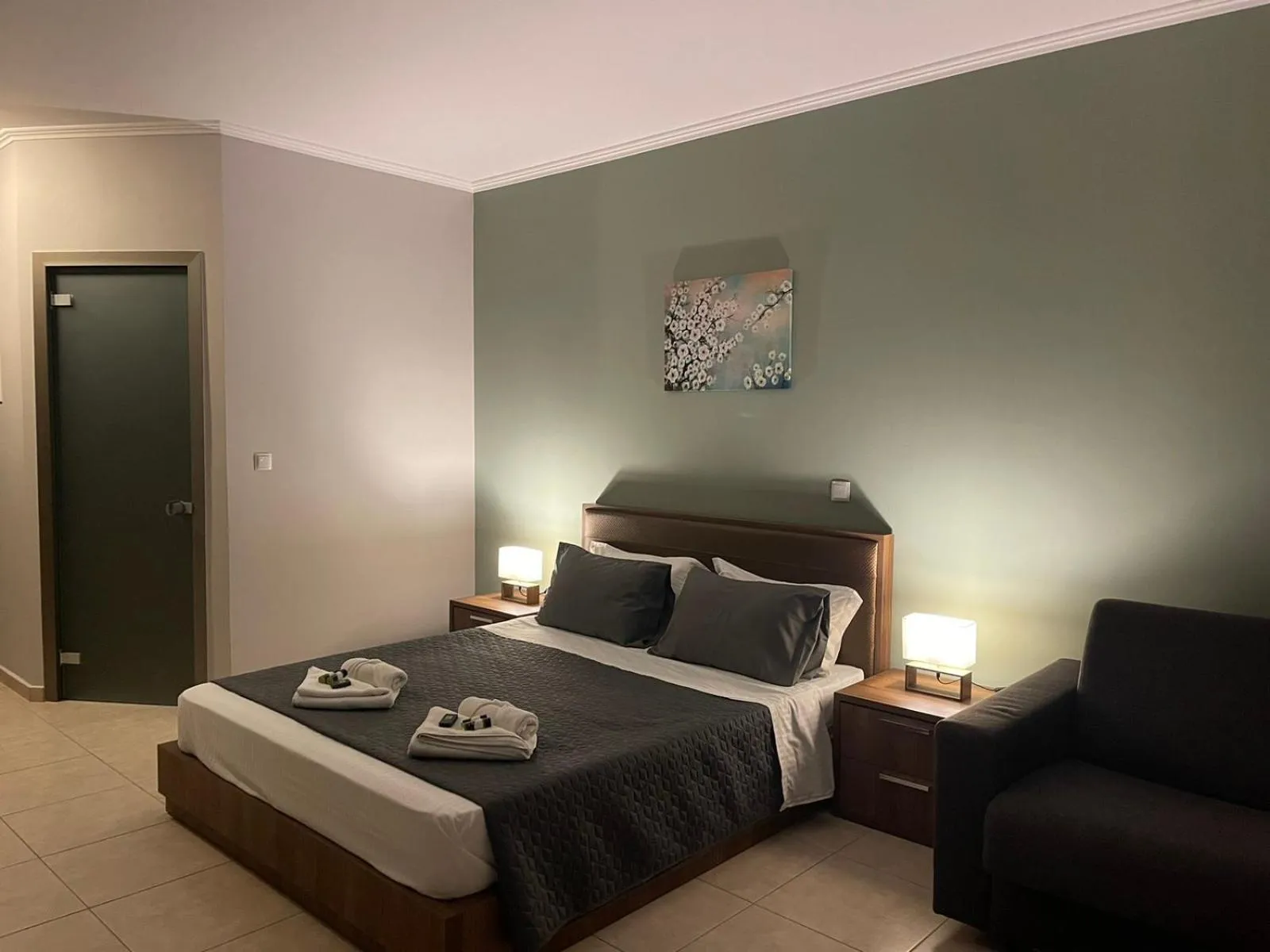 Bedroom, Bed in Centrum Rooms