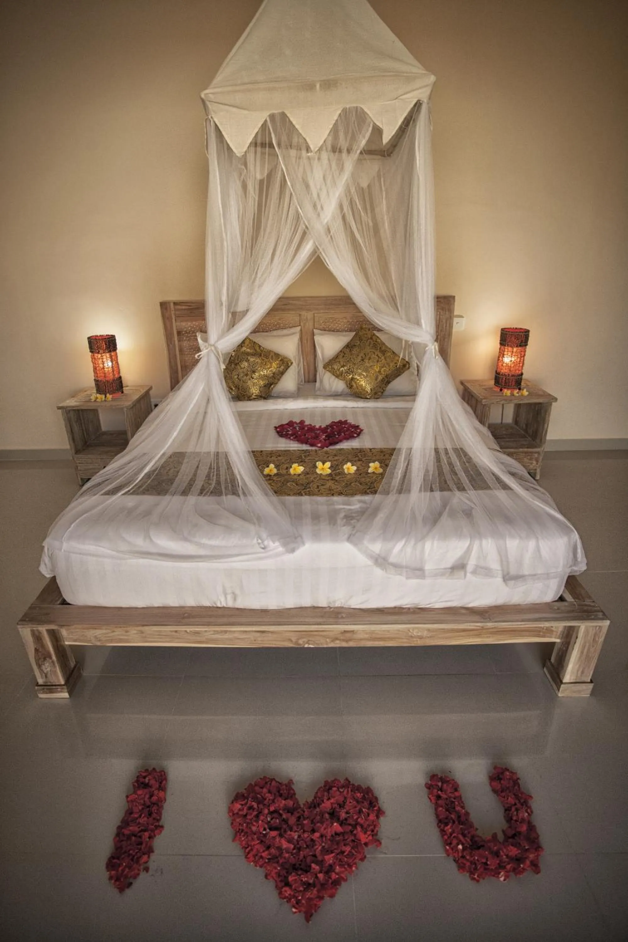 Bed in The Sawah Resort & Villa