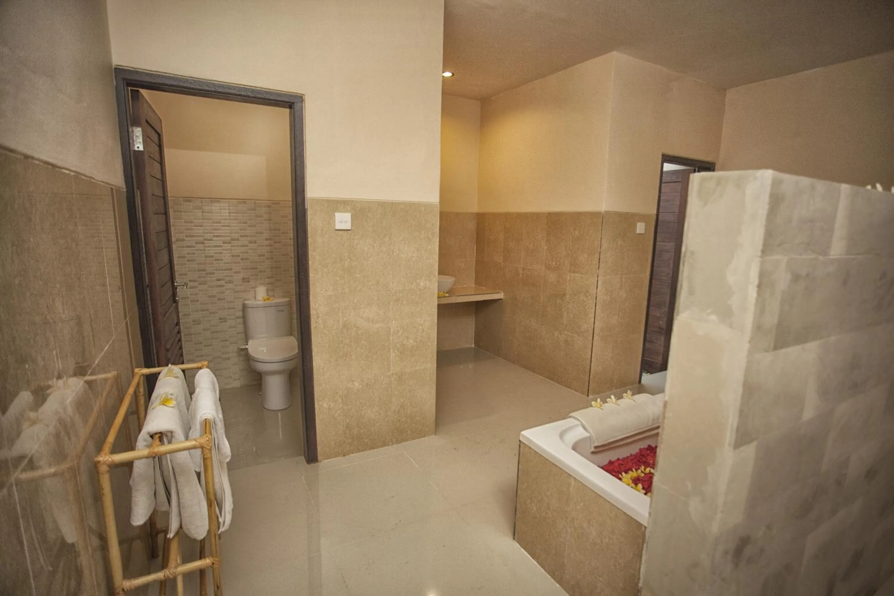 Toilet, Bed in The Sawah Resort & Villa