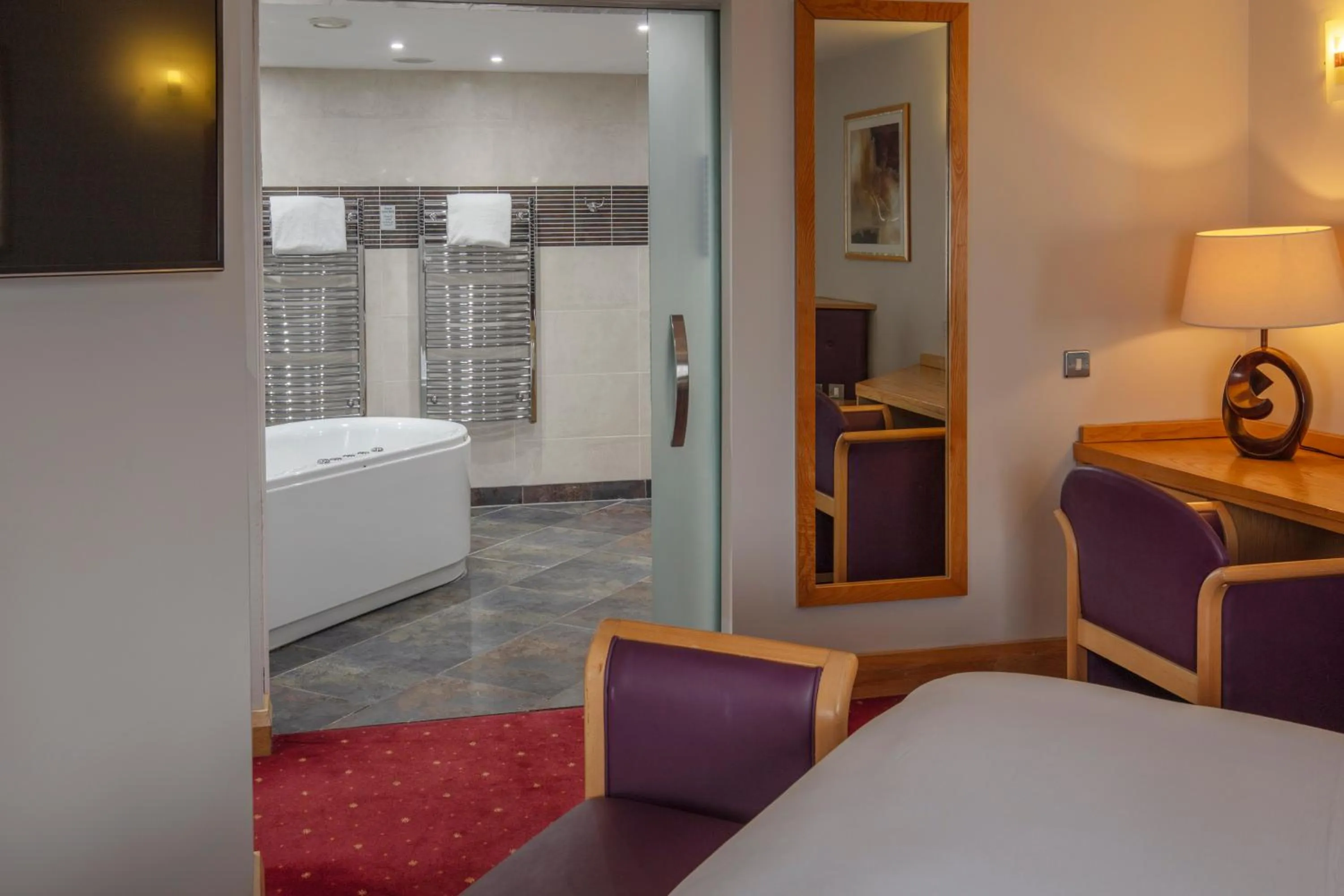 Bathroom, Bed in Best Western Premier Knowsley Suites Hotel & Spa