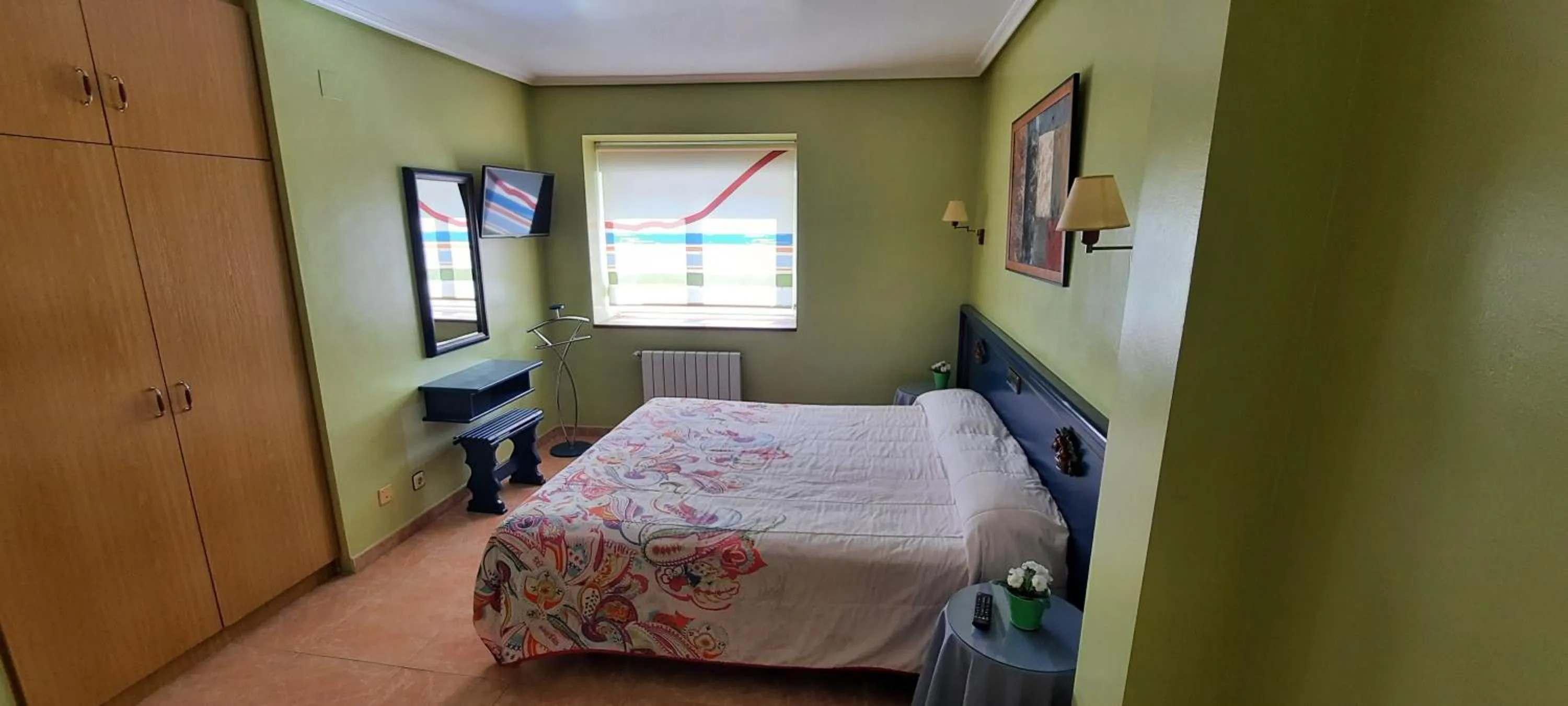 Bed in Hostería La Casona