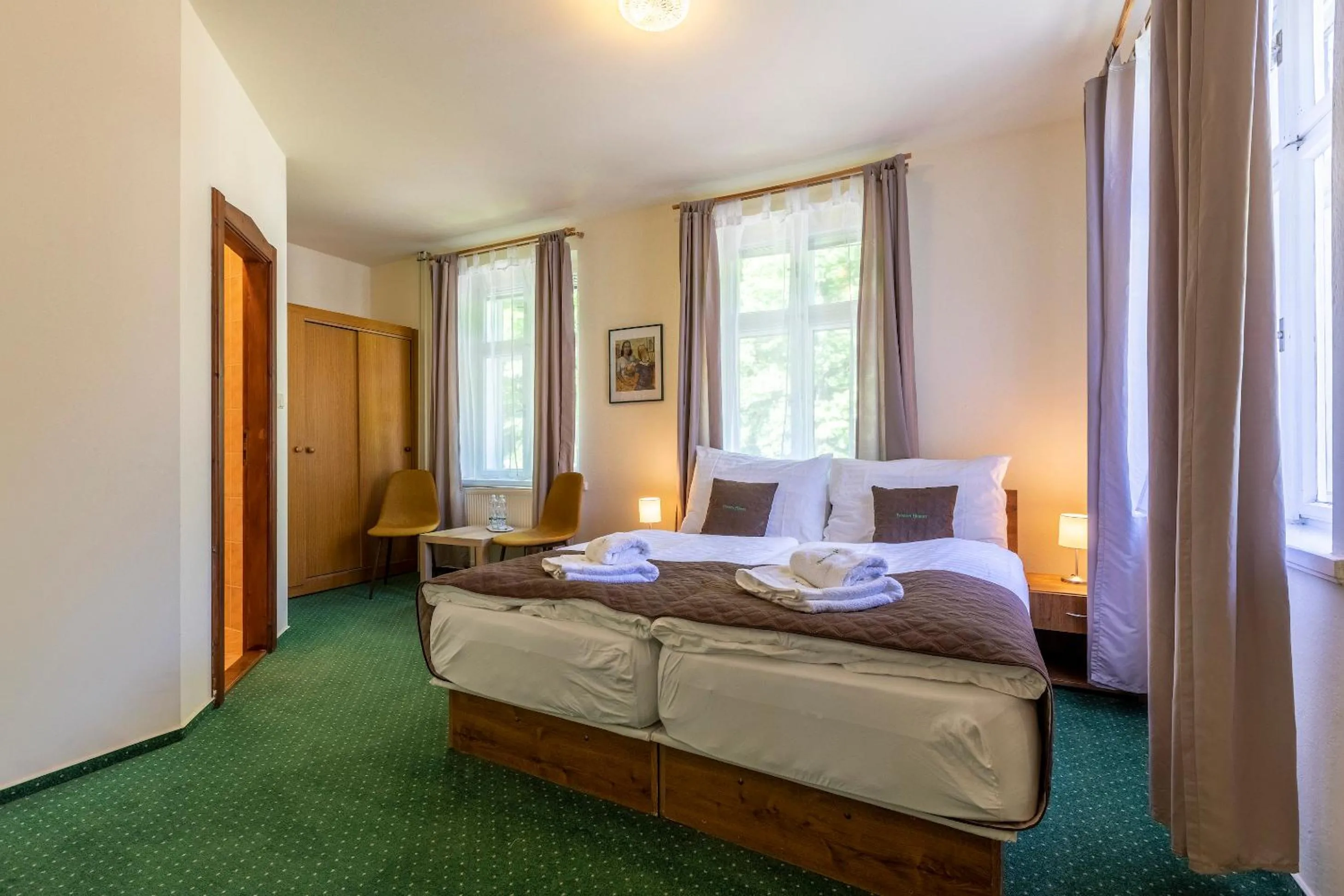 Bed in Pension Hubert