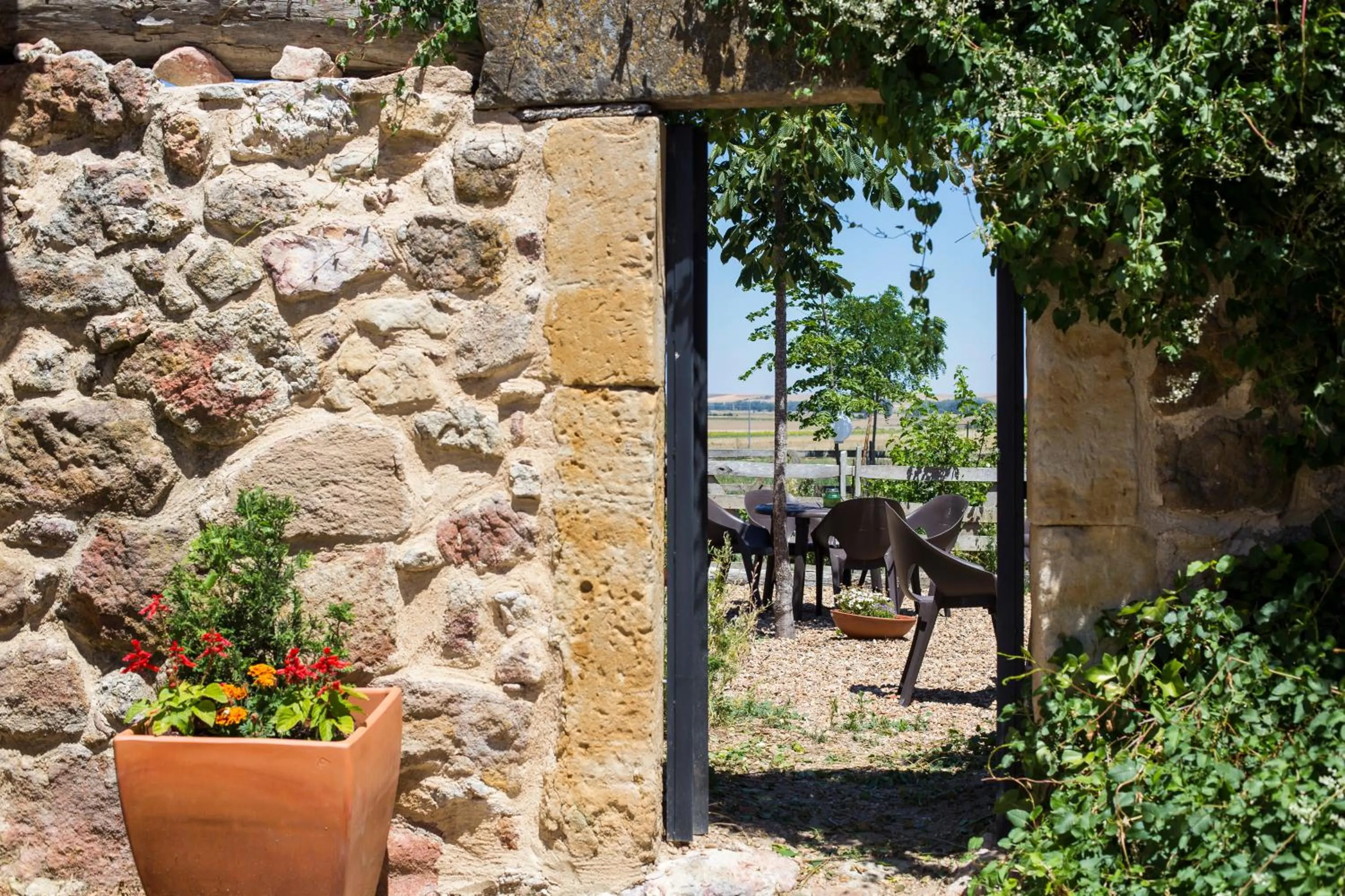 Patio in Posada Real del Buen Camino, alojamiento rural