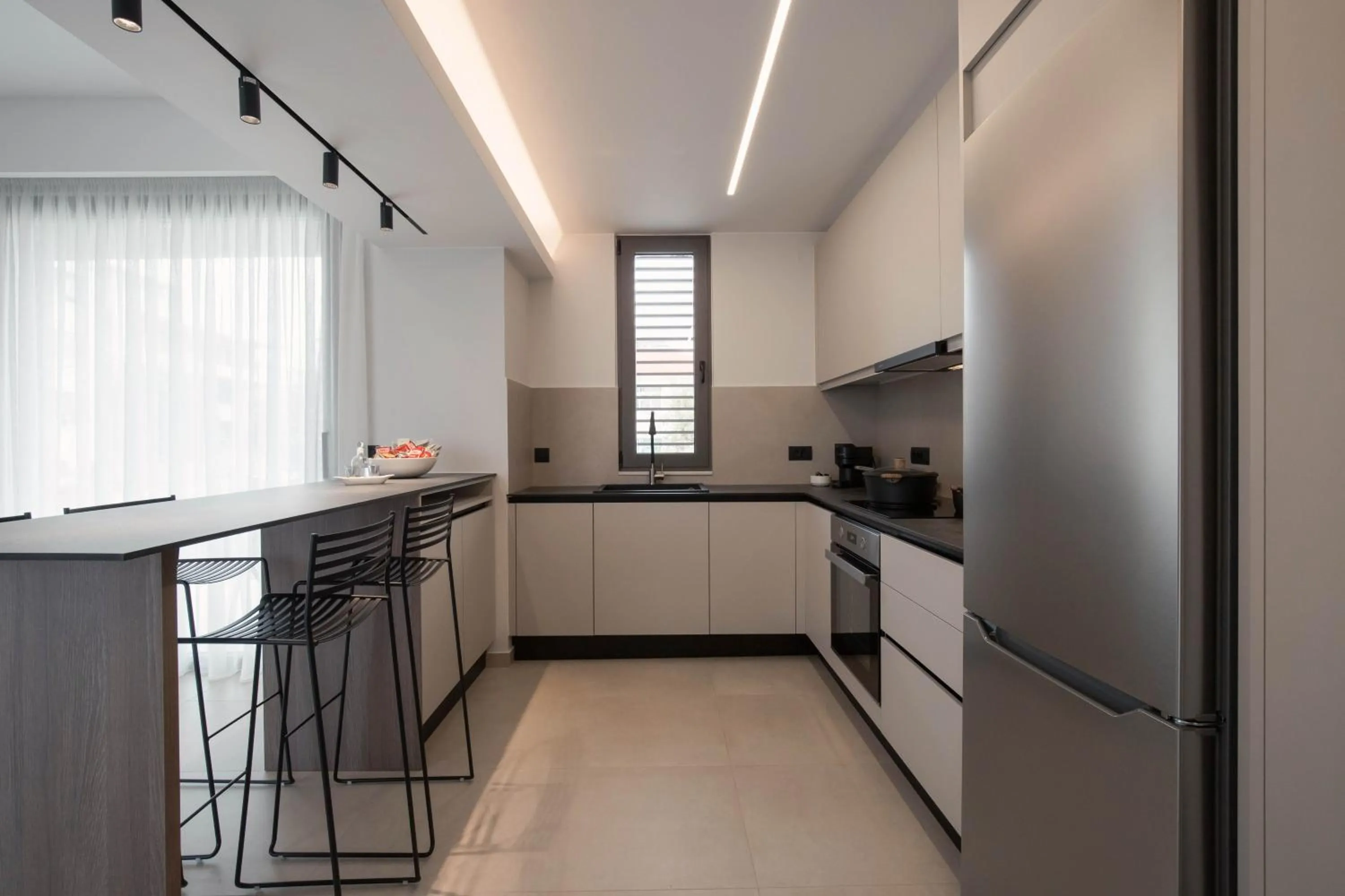 Kitchen or kitchenette in Chania Elegance Suites