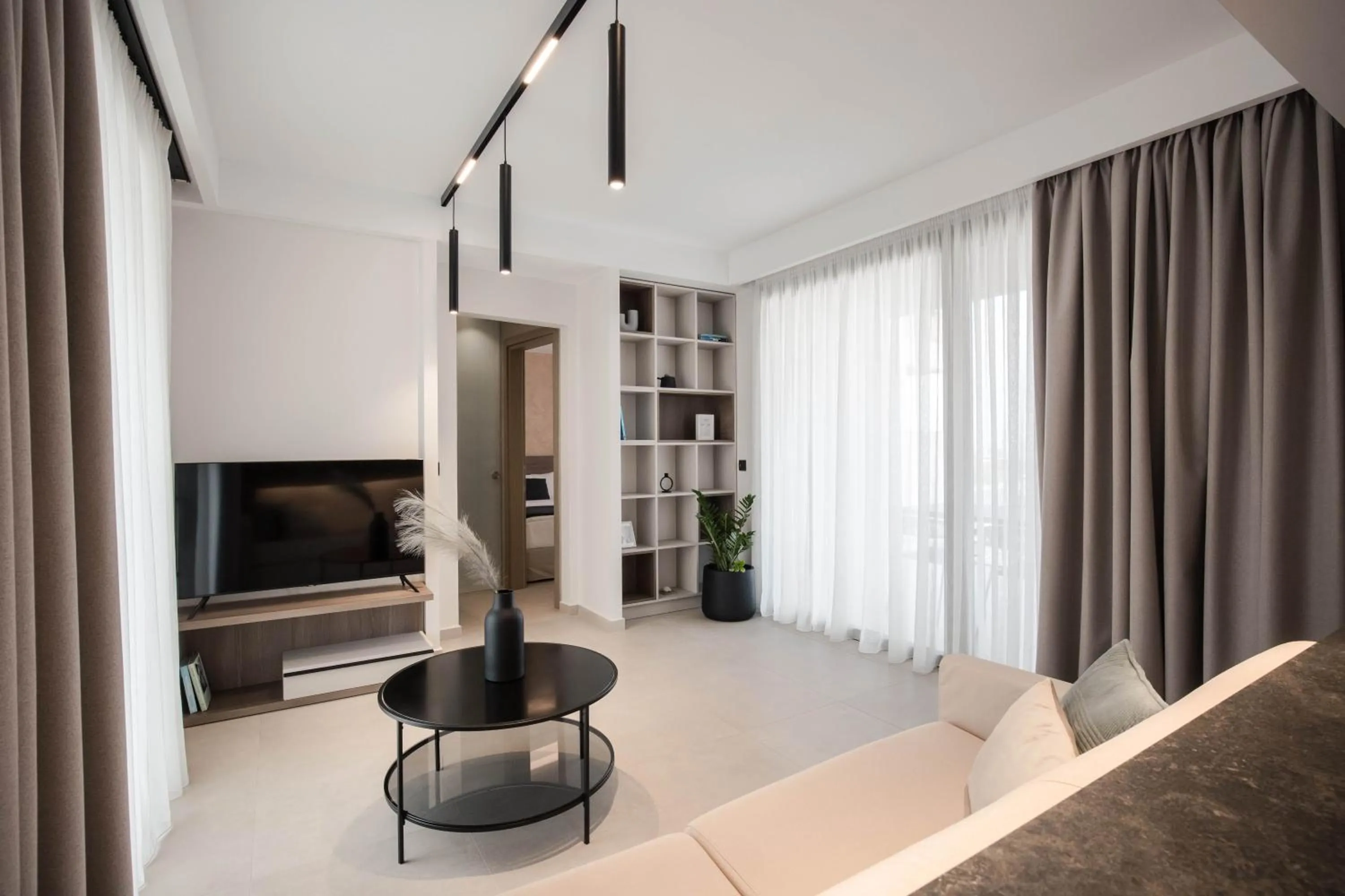 Seating area in Chania Elegance Suites