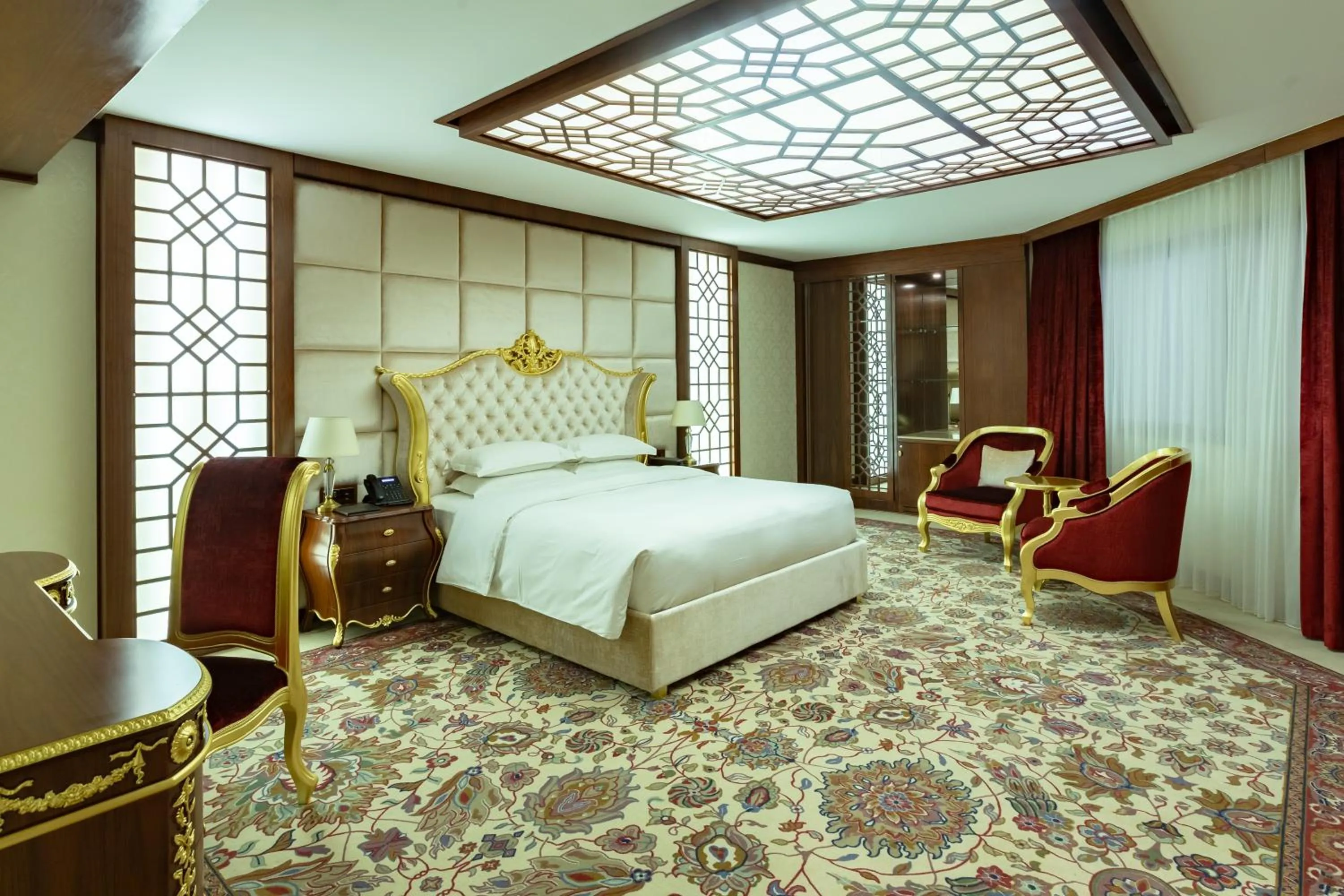 Bed in Cristal Erbil Hotel