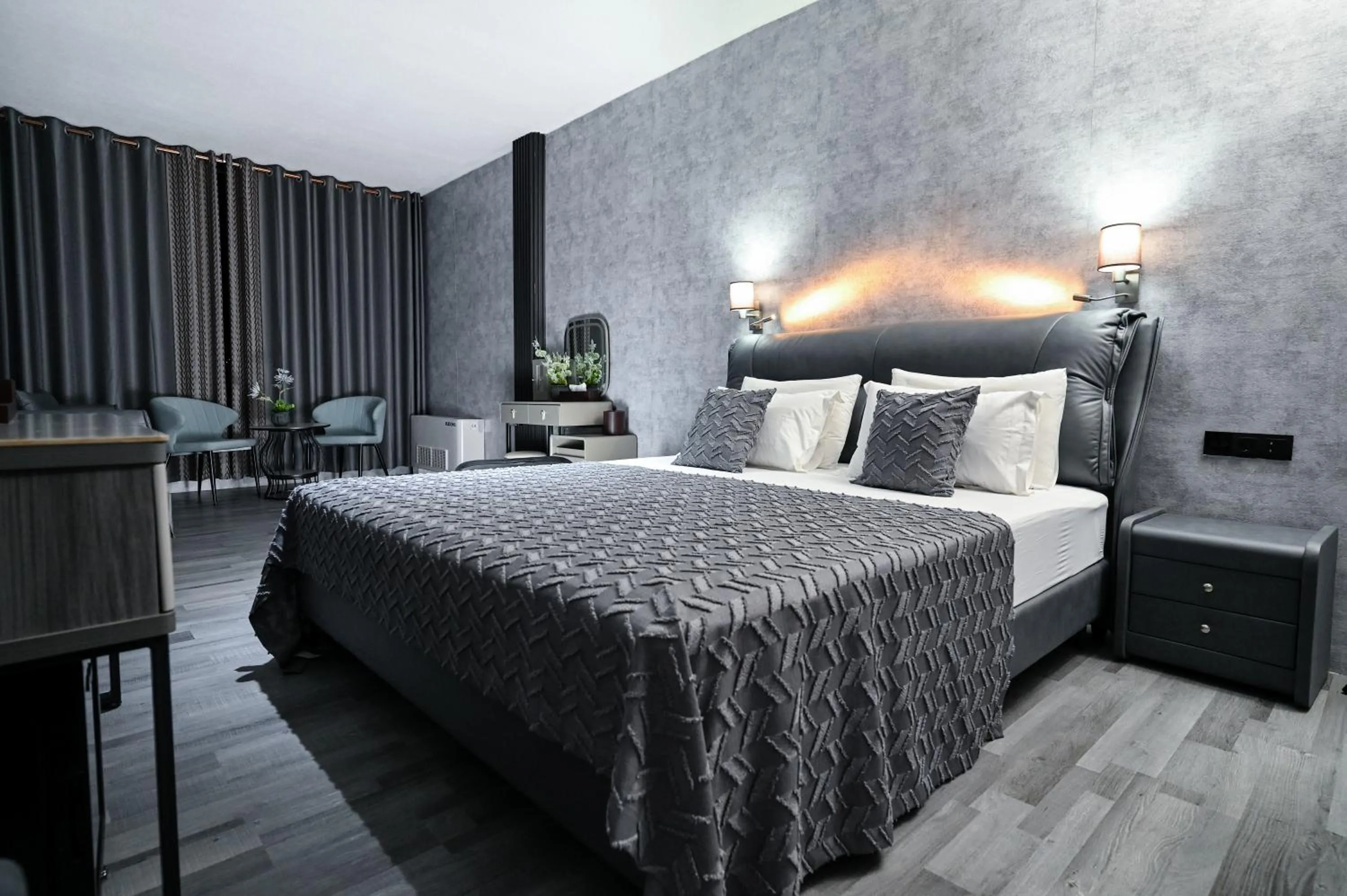 Bed in Grey Star Hotel