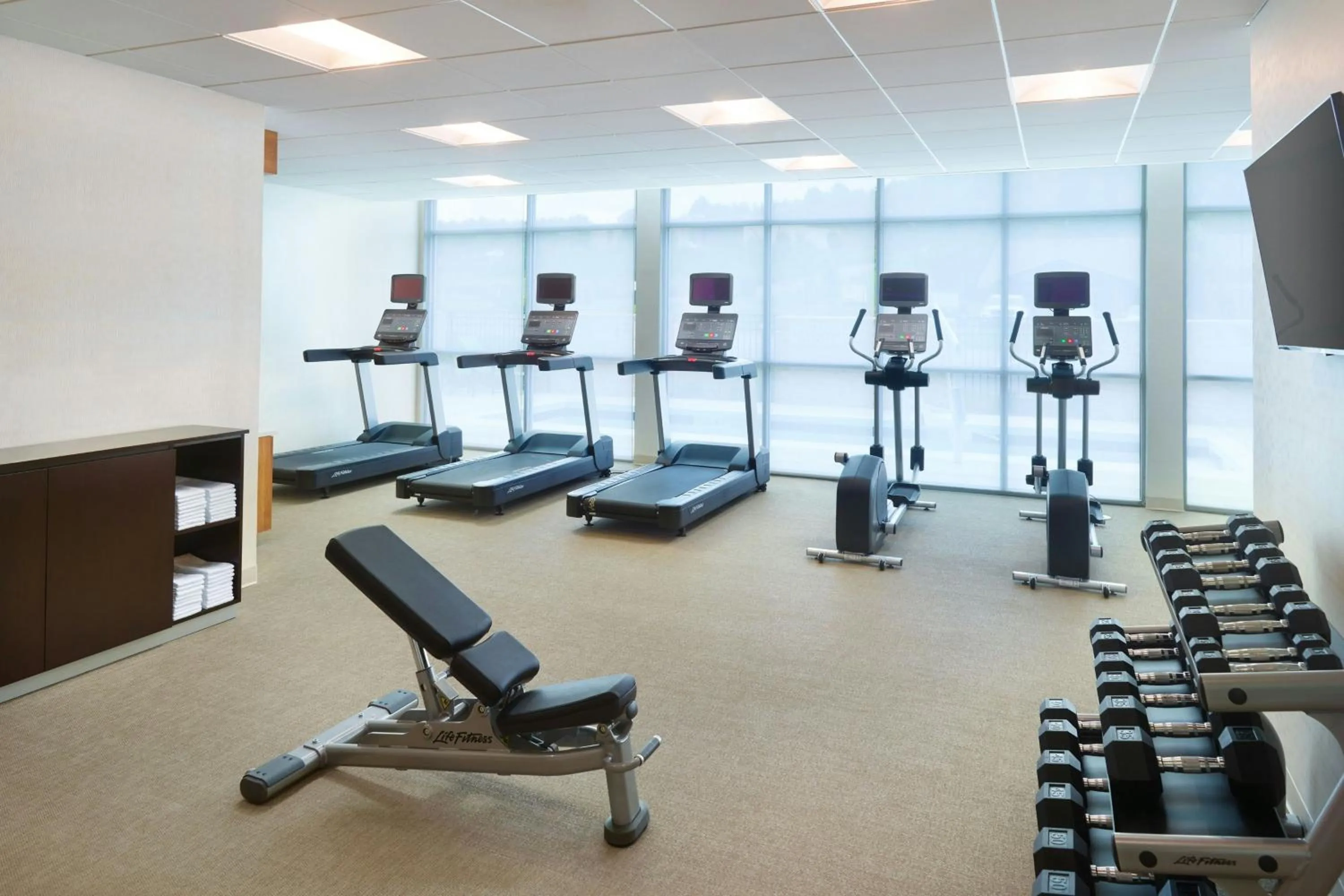 Fitness centre/facilities in SpringHill Suites by Marriott Ellijay