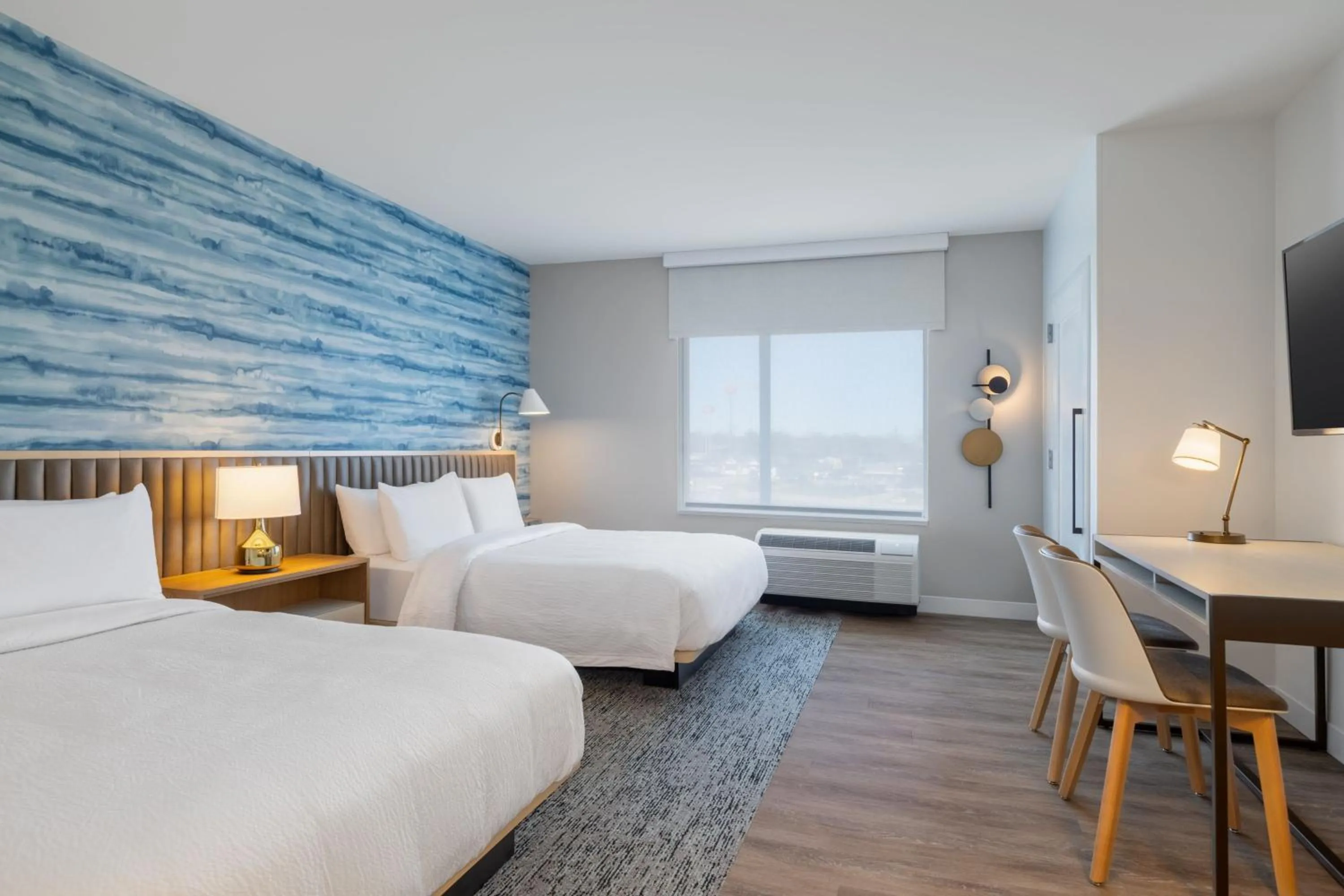 Photo of the whole room, Bed in TownePlace Suites by Marriott Geneva at SPIRE Academy