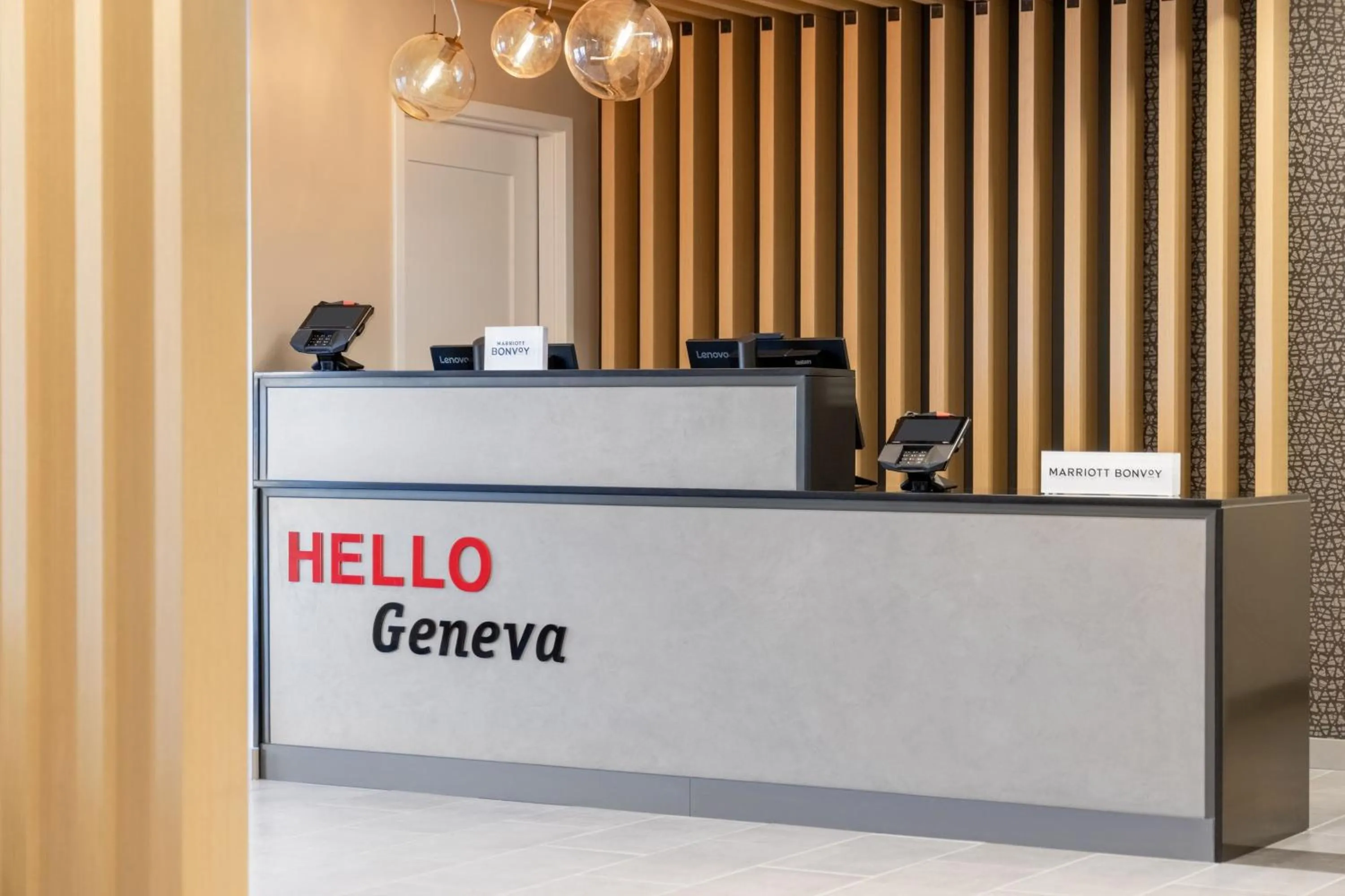 Lobby or reception in TownePlace Suites by Marriott Geneva at SPIRE Academy