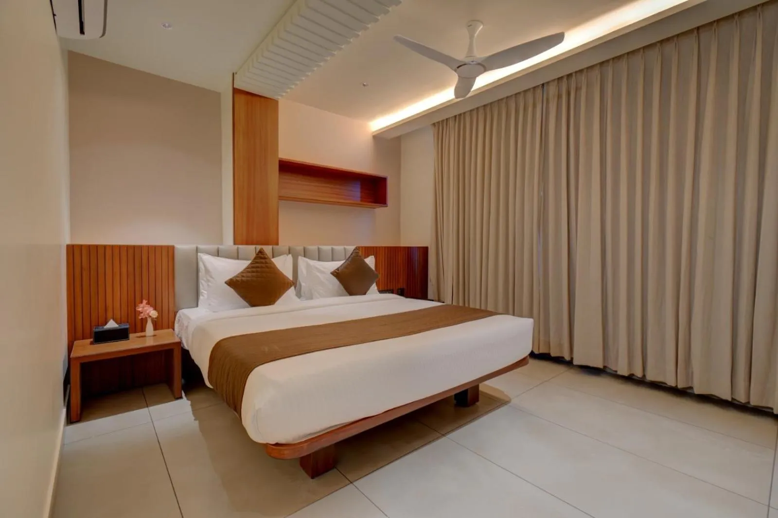 Bed in Hotel Hari Govindas Mysore - Explore the Heart of Mysore