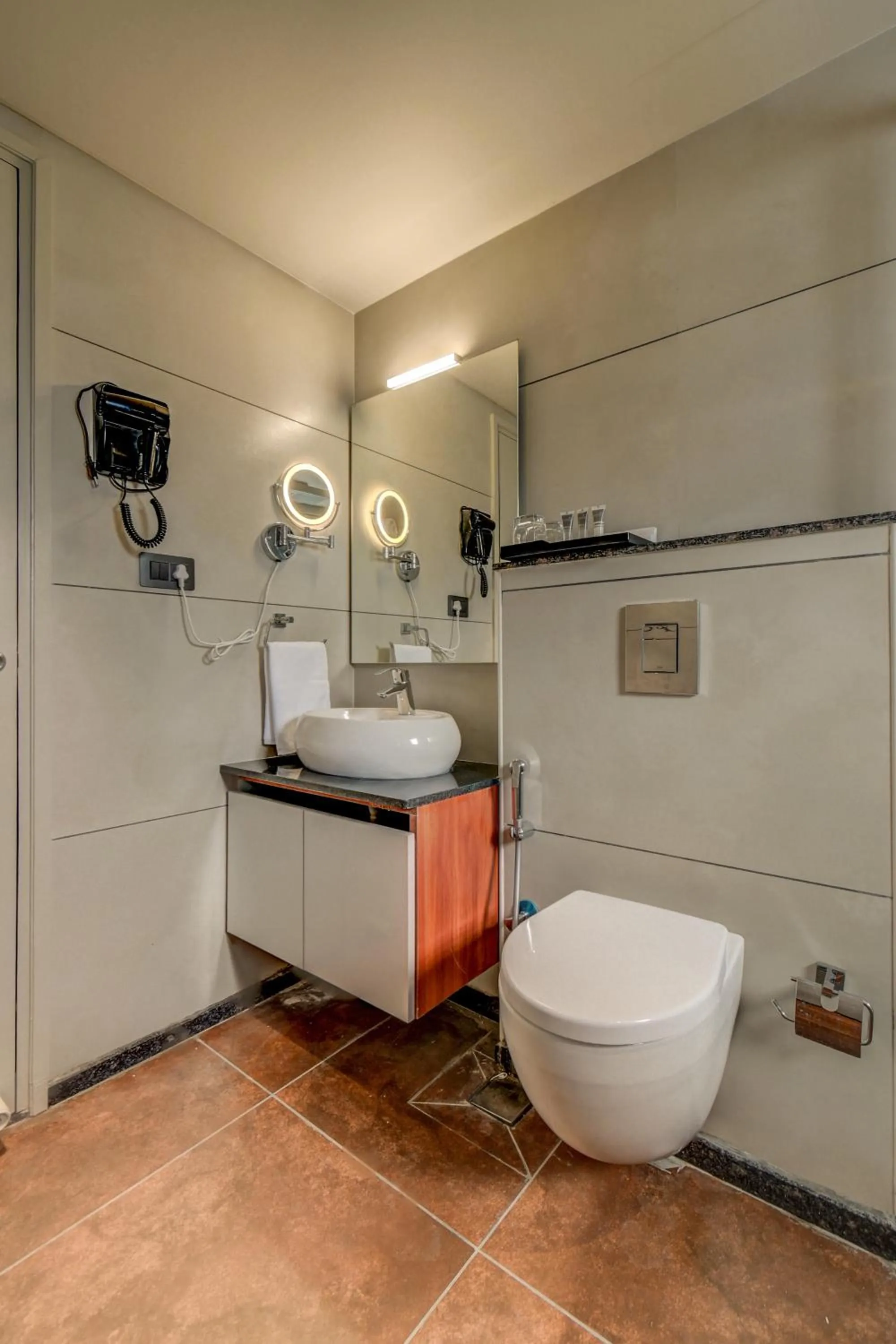 Toilet in Hotel Hari Govindas Mysore - Explore the Heart of Mysore