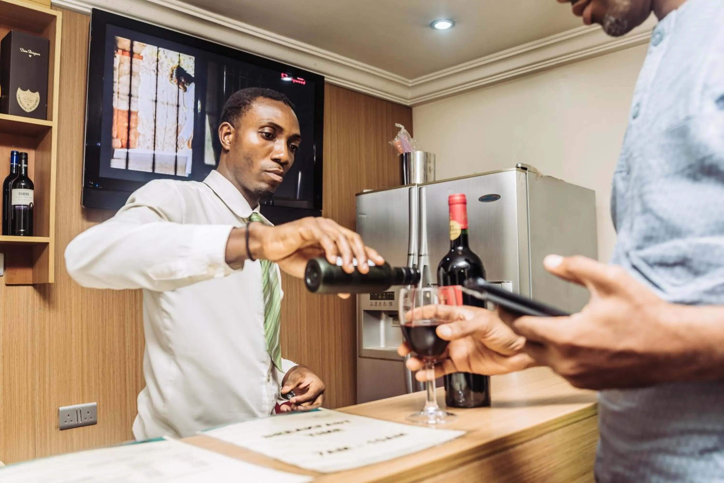 Staff in Tranquil Mews Hotel