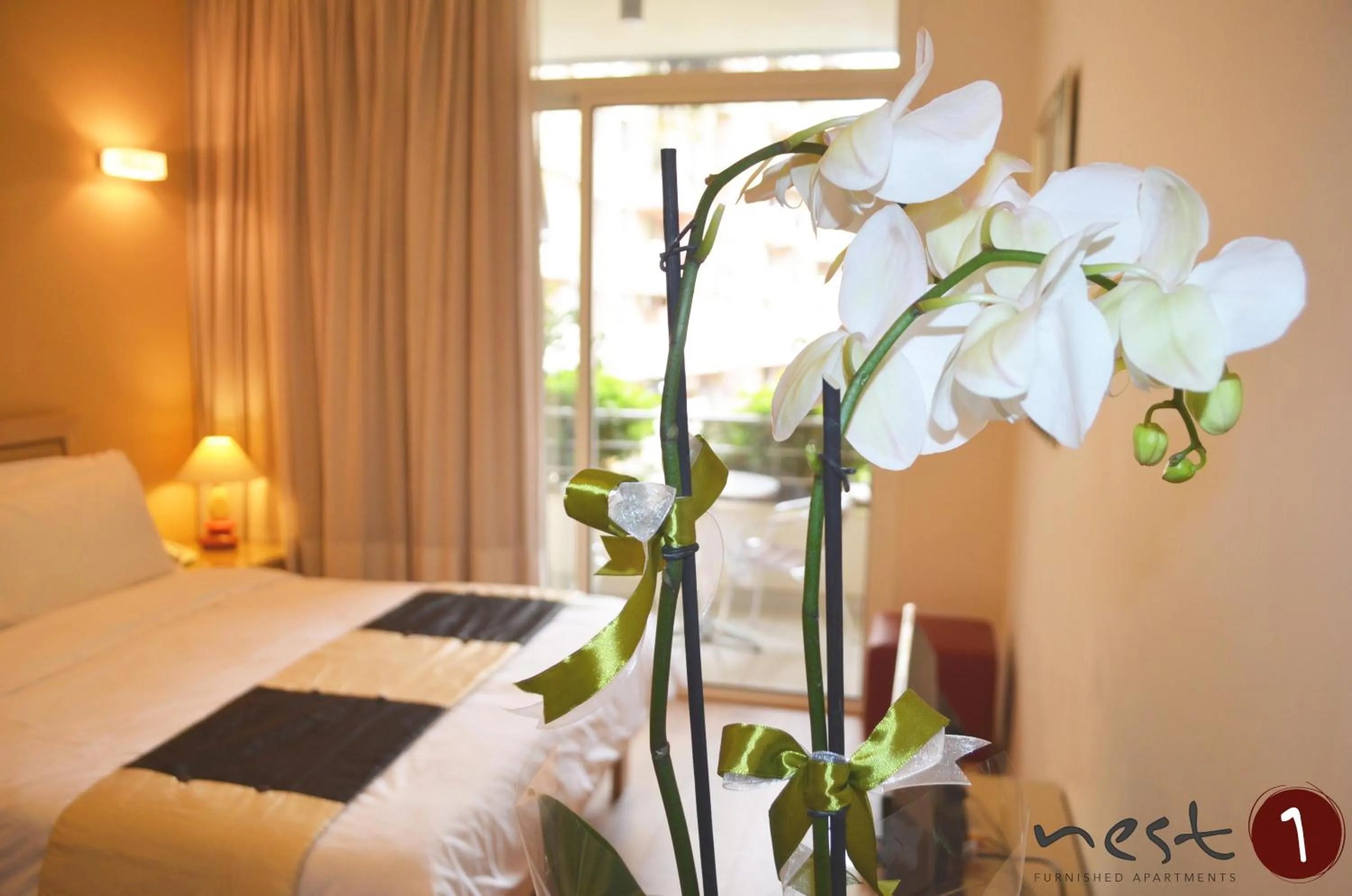 Bedroom, Bed in Nest 1 Hotel