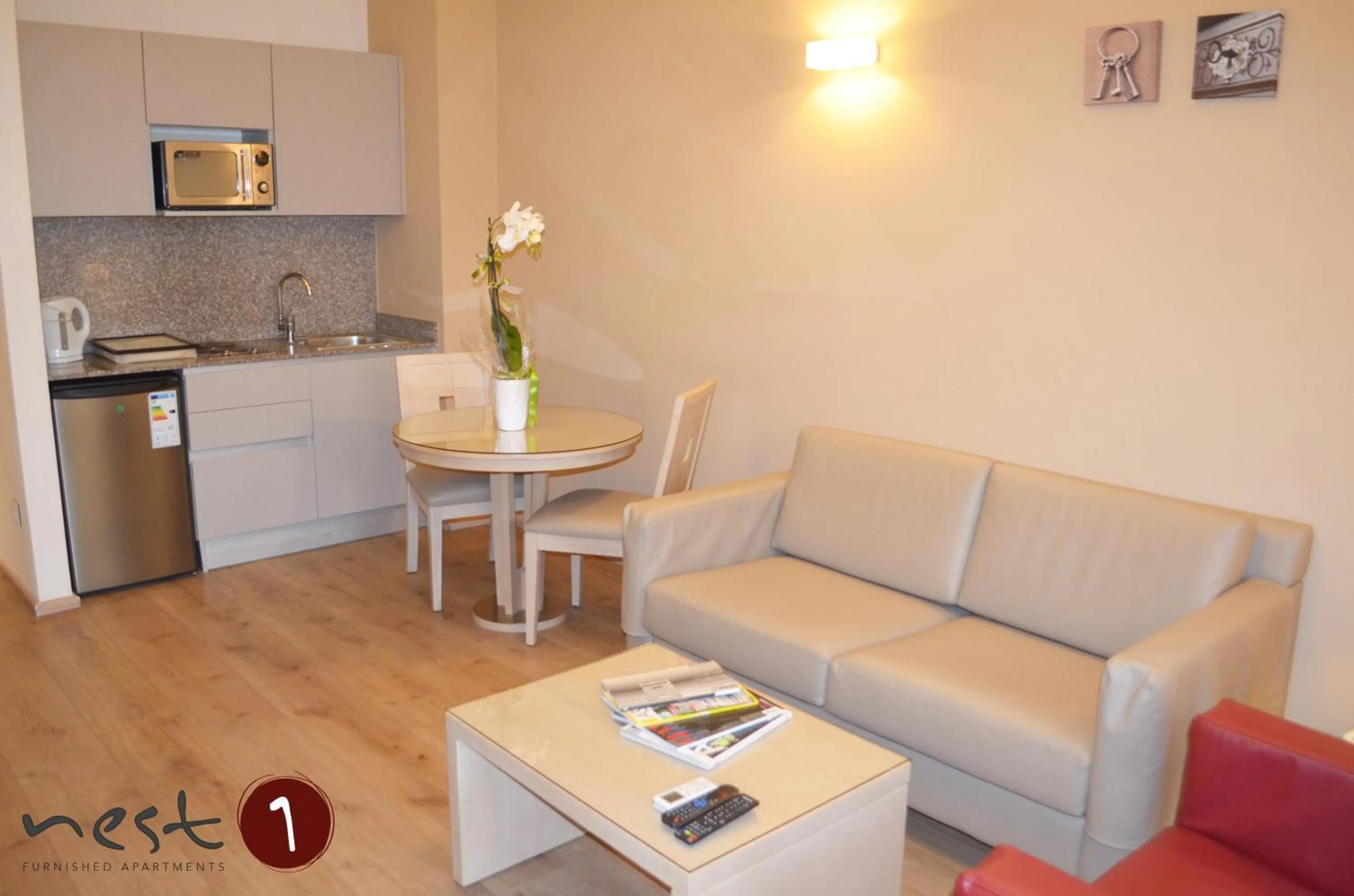 Kitchen or kitchenette in Nest 1 Hotel