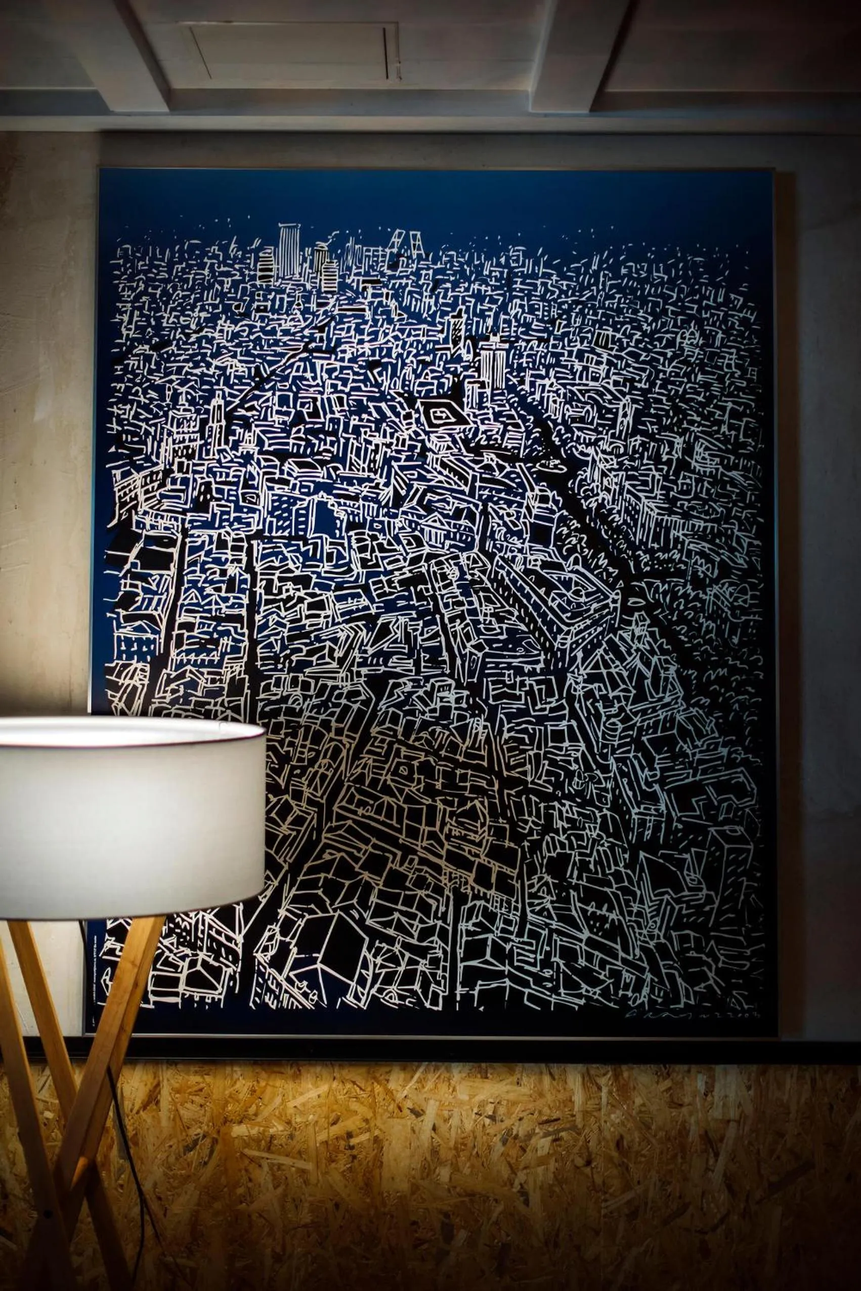 Decorative detail in The Oliver Apartamentos Aravaca