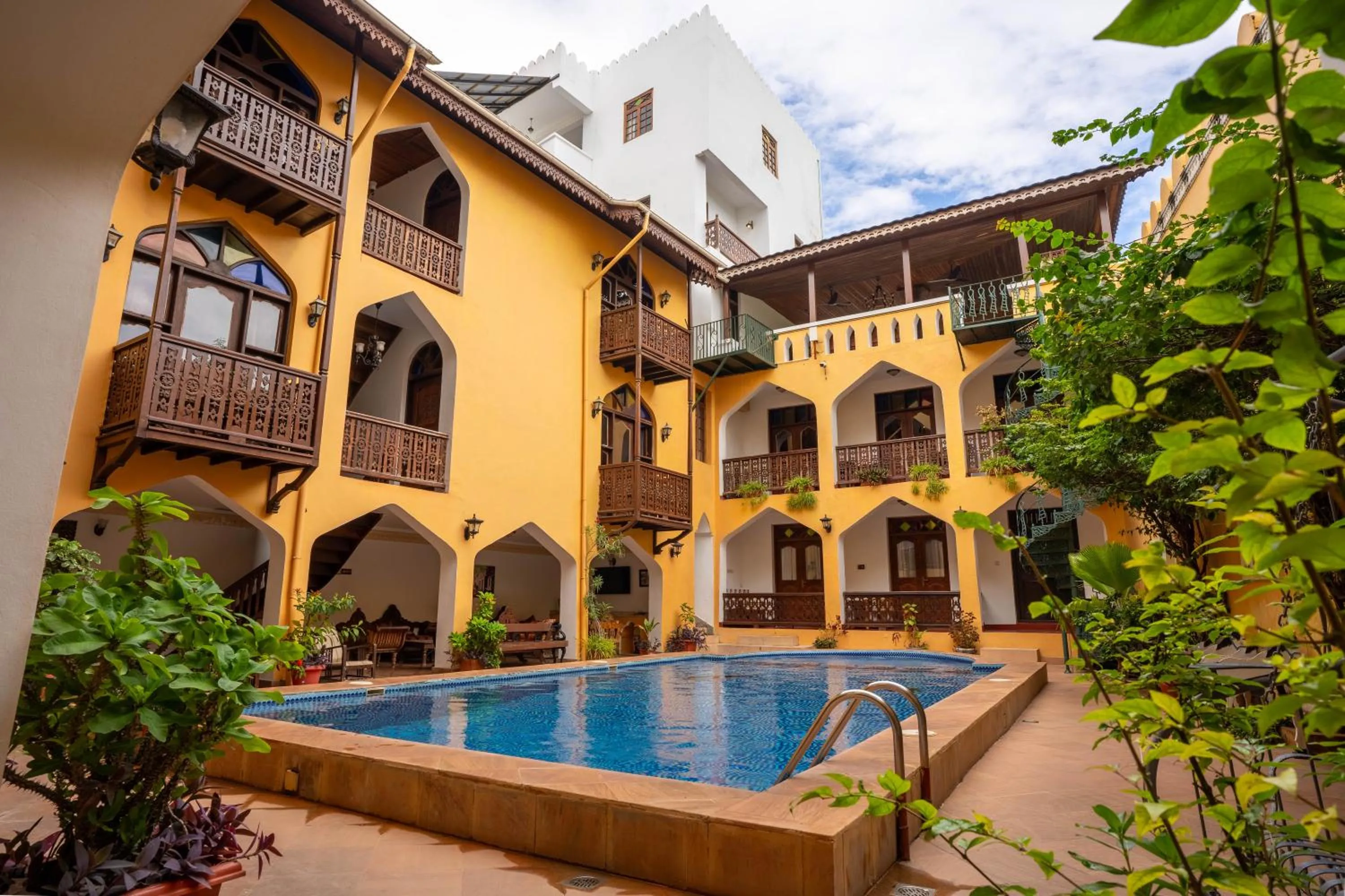 Swimming pool in Mizingani Seafront Hotel