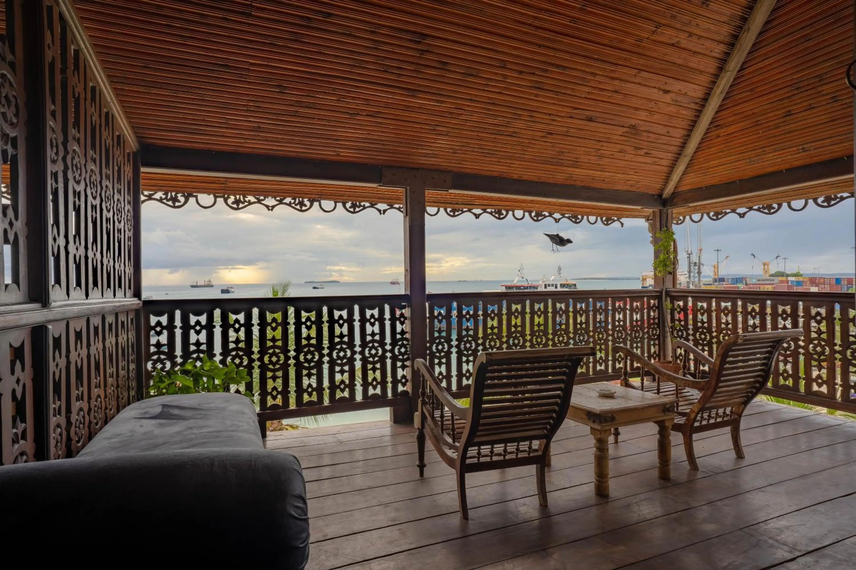 Balcony/Terrace in Mizingani Seafront Hotel