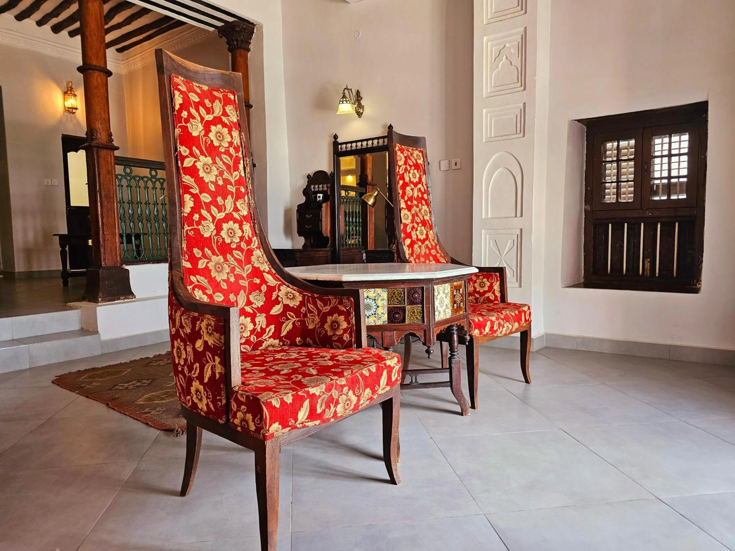 Seating area in Mizingani Seafront Hotel