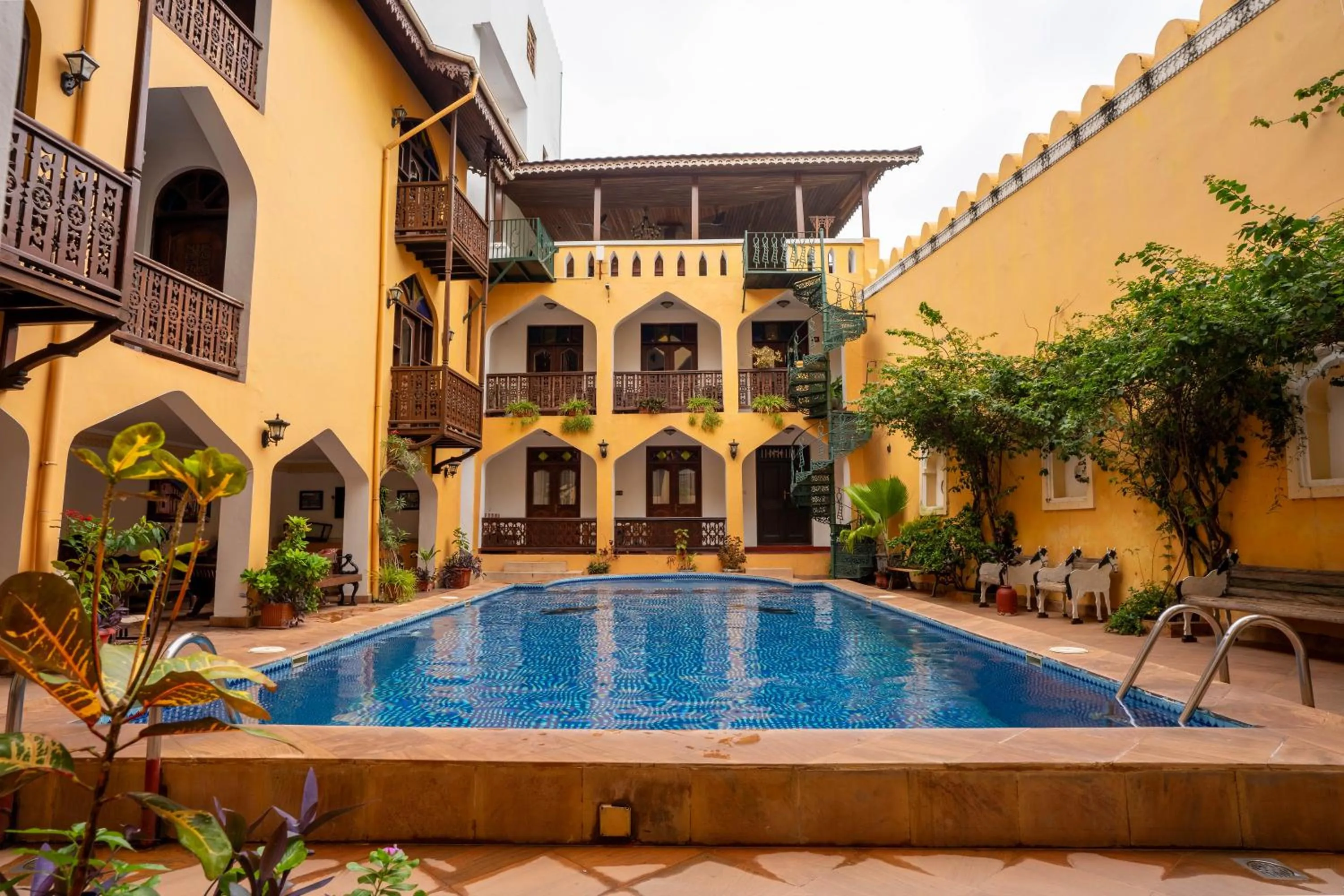 Swimming pool in Mizingani Seafront Hotel