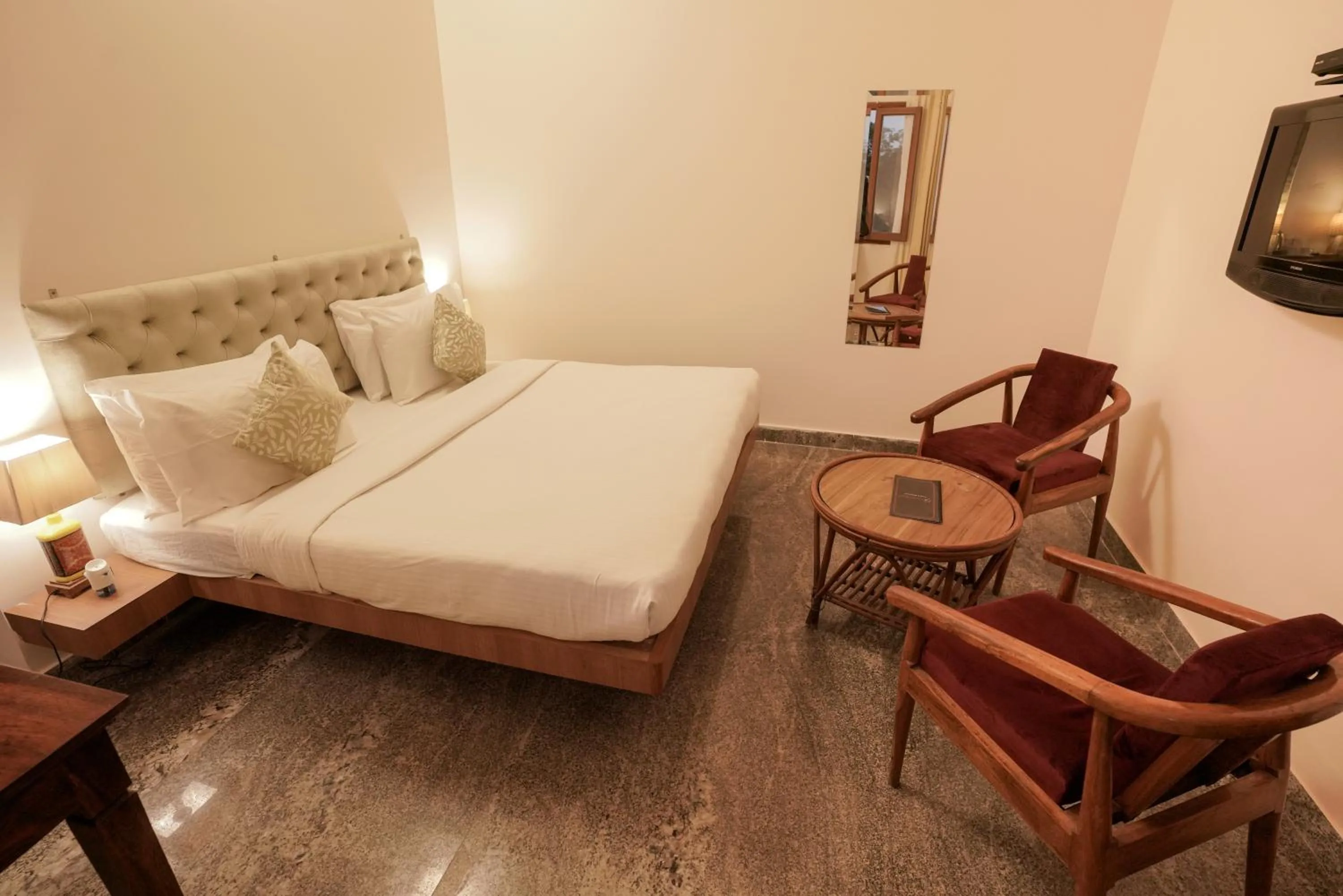 Bed in The Chitvan Resort