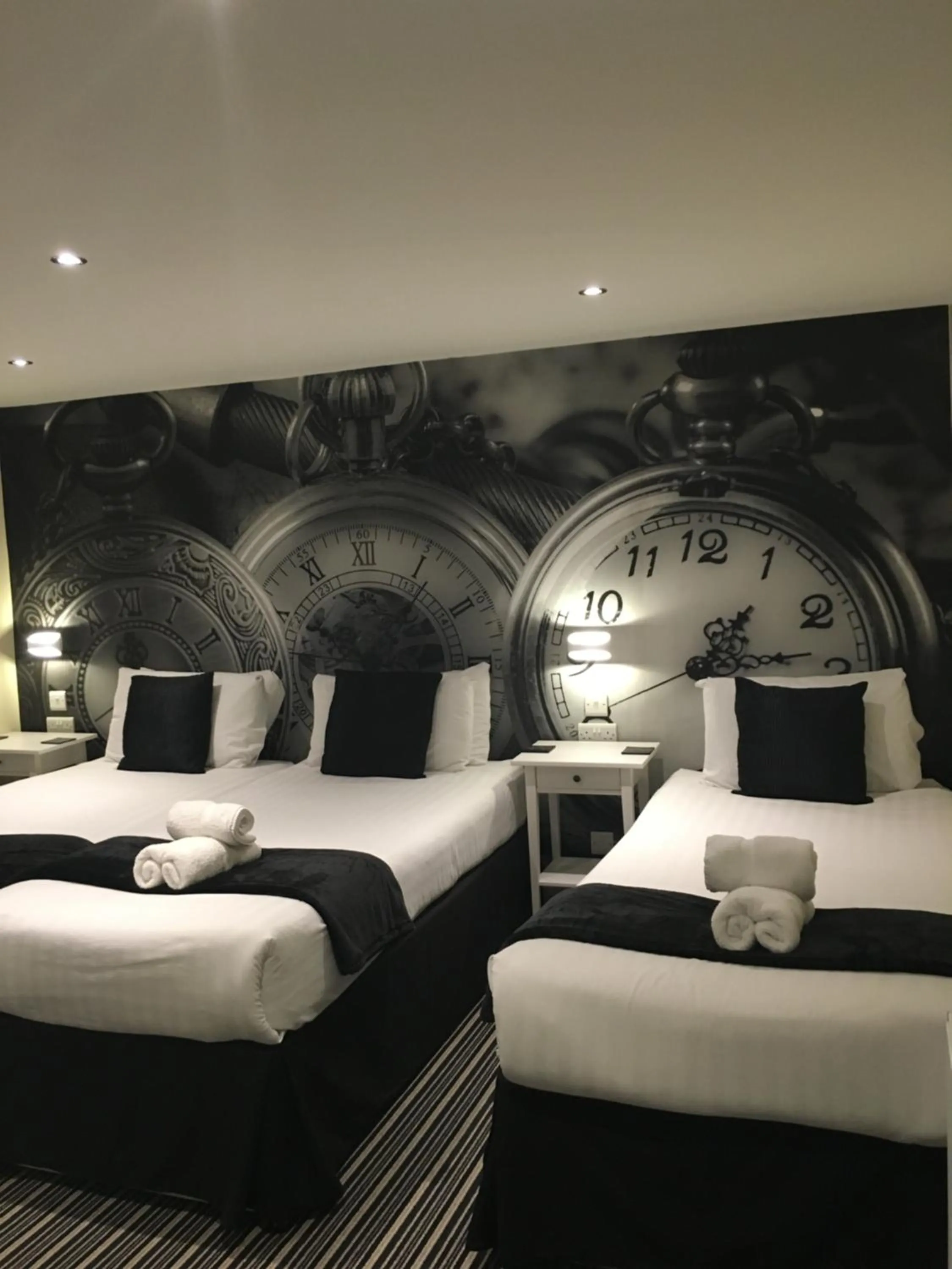 Decorative detail, Bed in Happy Return Hotel