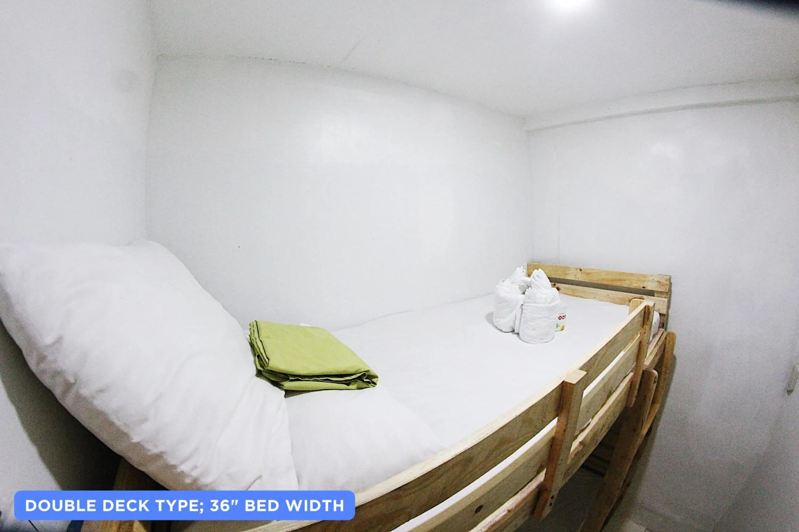 Bed in Dickem's Transient House