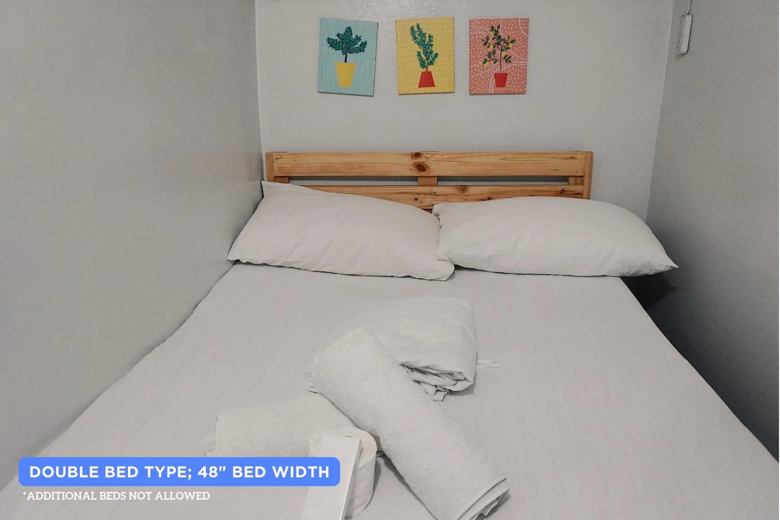 Bed in Dickem's Transient House