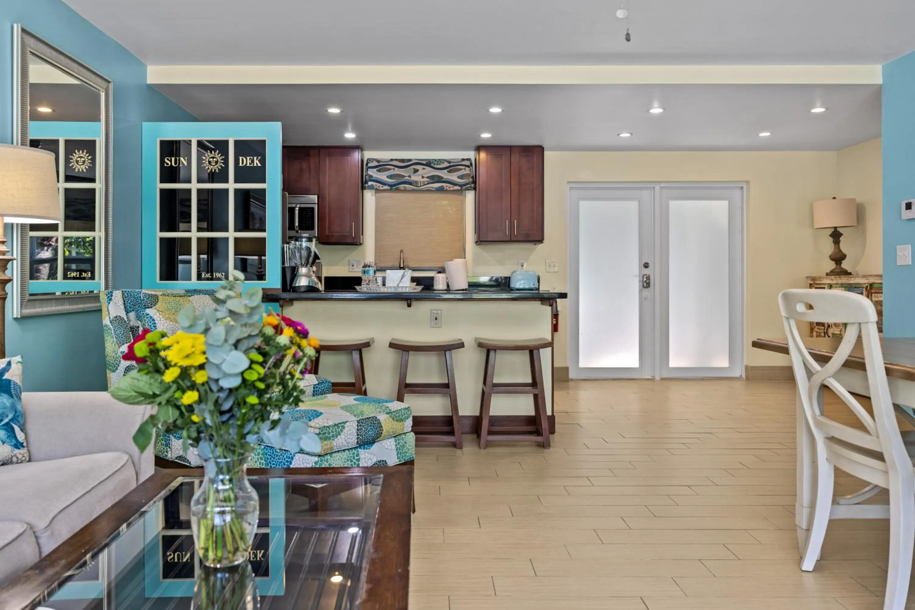 Living room in Sun Dek Beach House