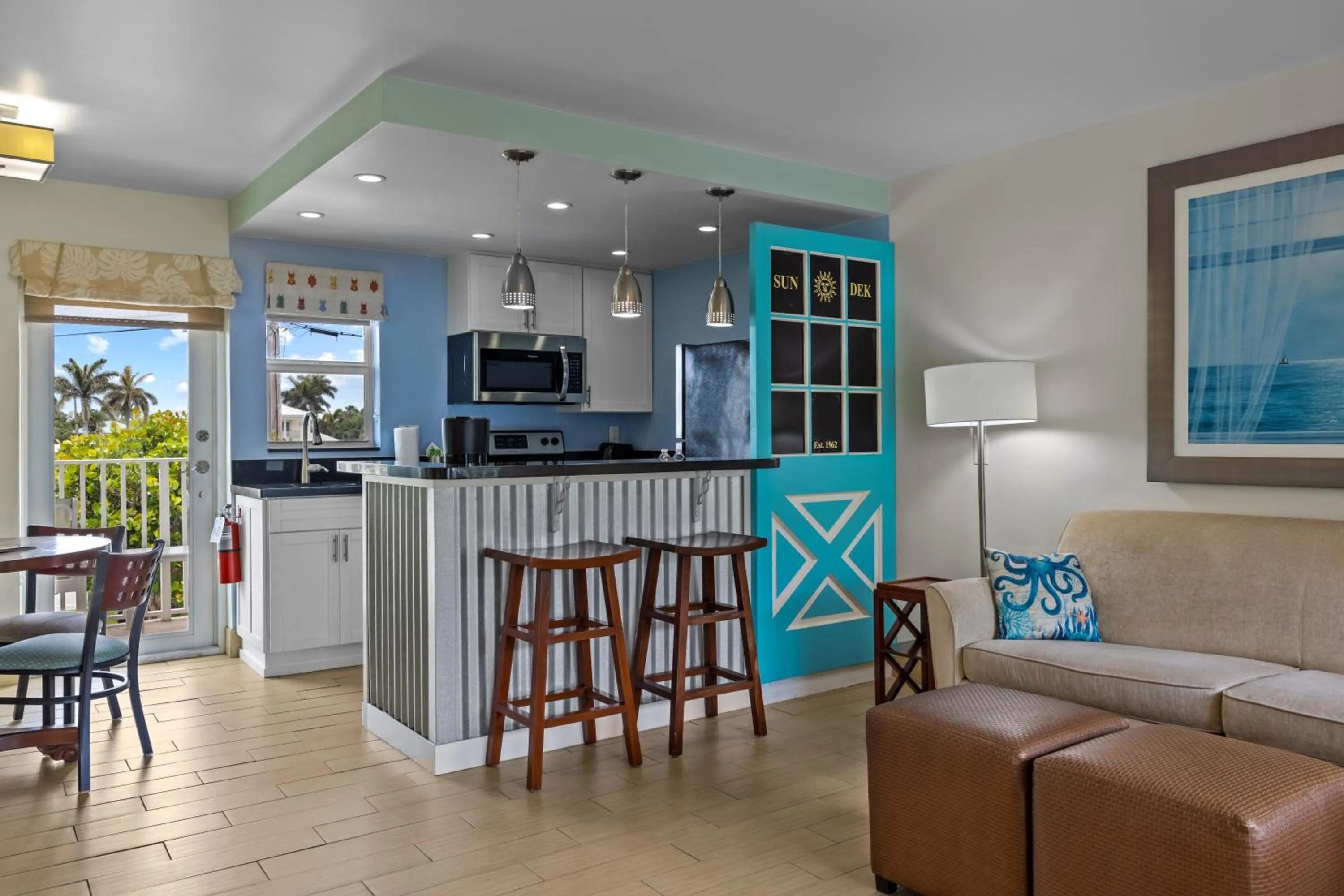Living room in Sun Dek Beach House