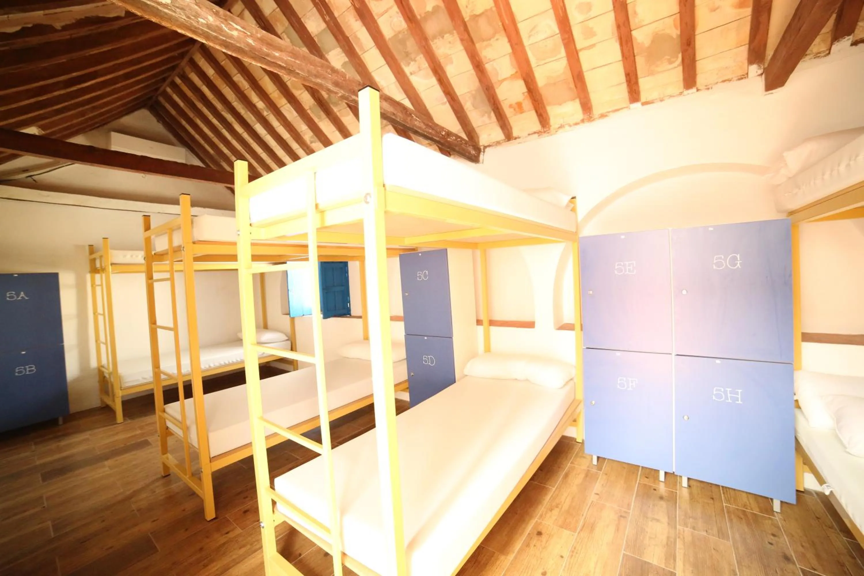 Bedroom, Bed in Wake up in Tarifa Hostel & Restaurant Lounge