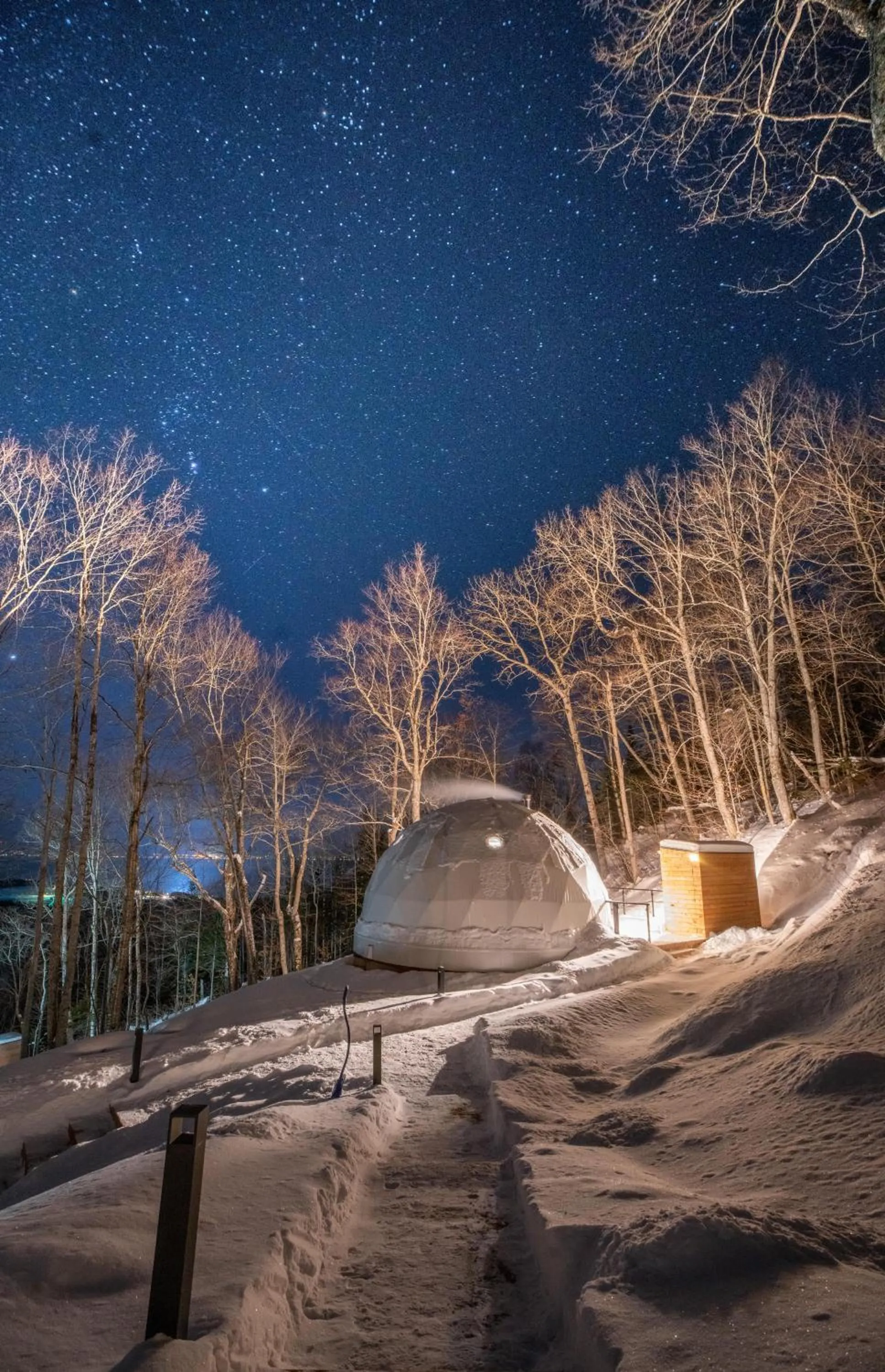 Winter in Dômes Charlevoix